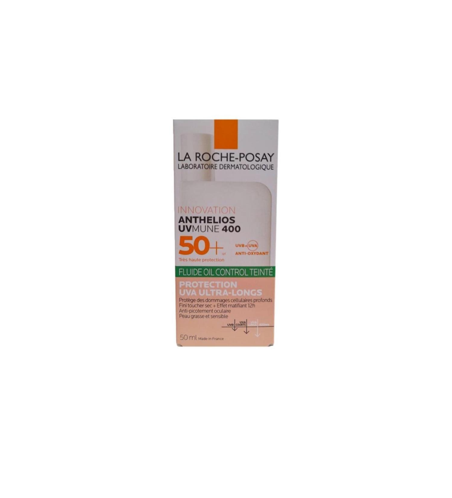 La Roche Posay Anthelios Uvmune 400 Oil Control Tinted Fluid Spf50+ Tinted Sun Cream 50ml