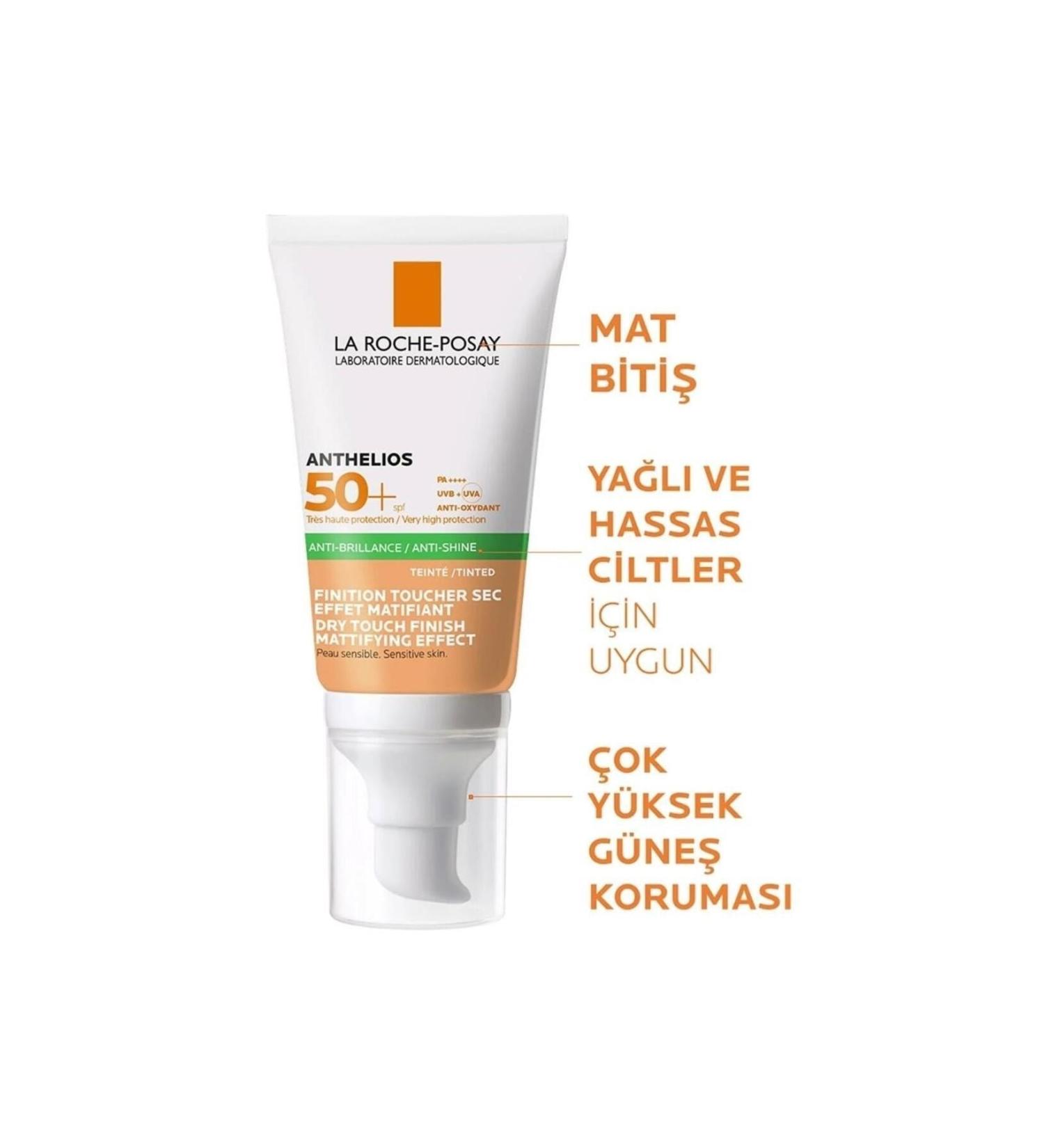 La Roche Posay Anthelios UvMune400 SPF 50+ Tinted Sunscreen Face Cream for Oily Skin - 50 ml - Buy Online on GoSupps.com
