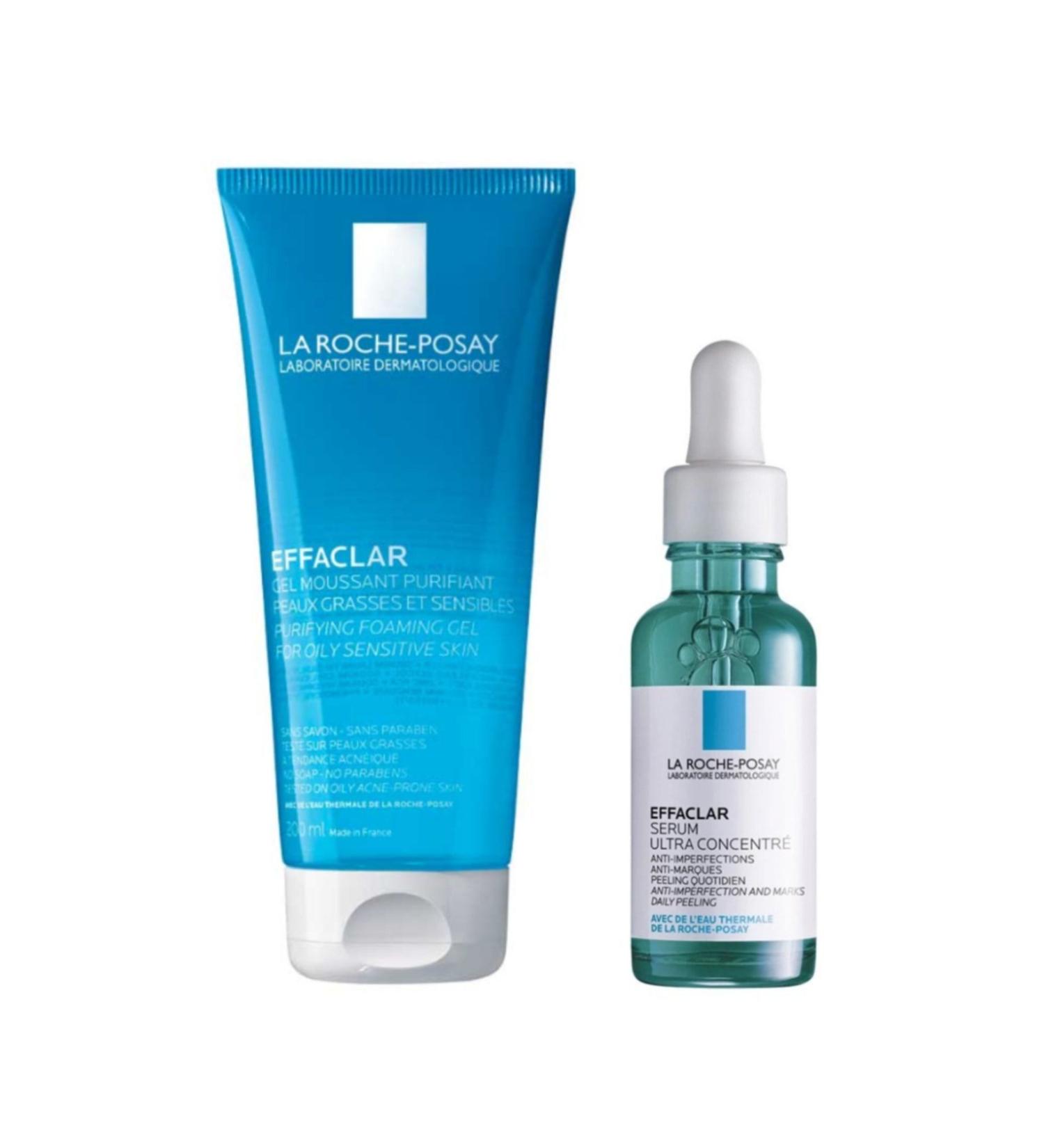 La Roche Posay Effeclar Cleansing Gel 200 ml and Anti-Spot Serum 30 ml