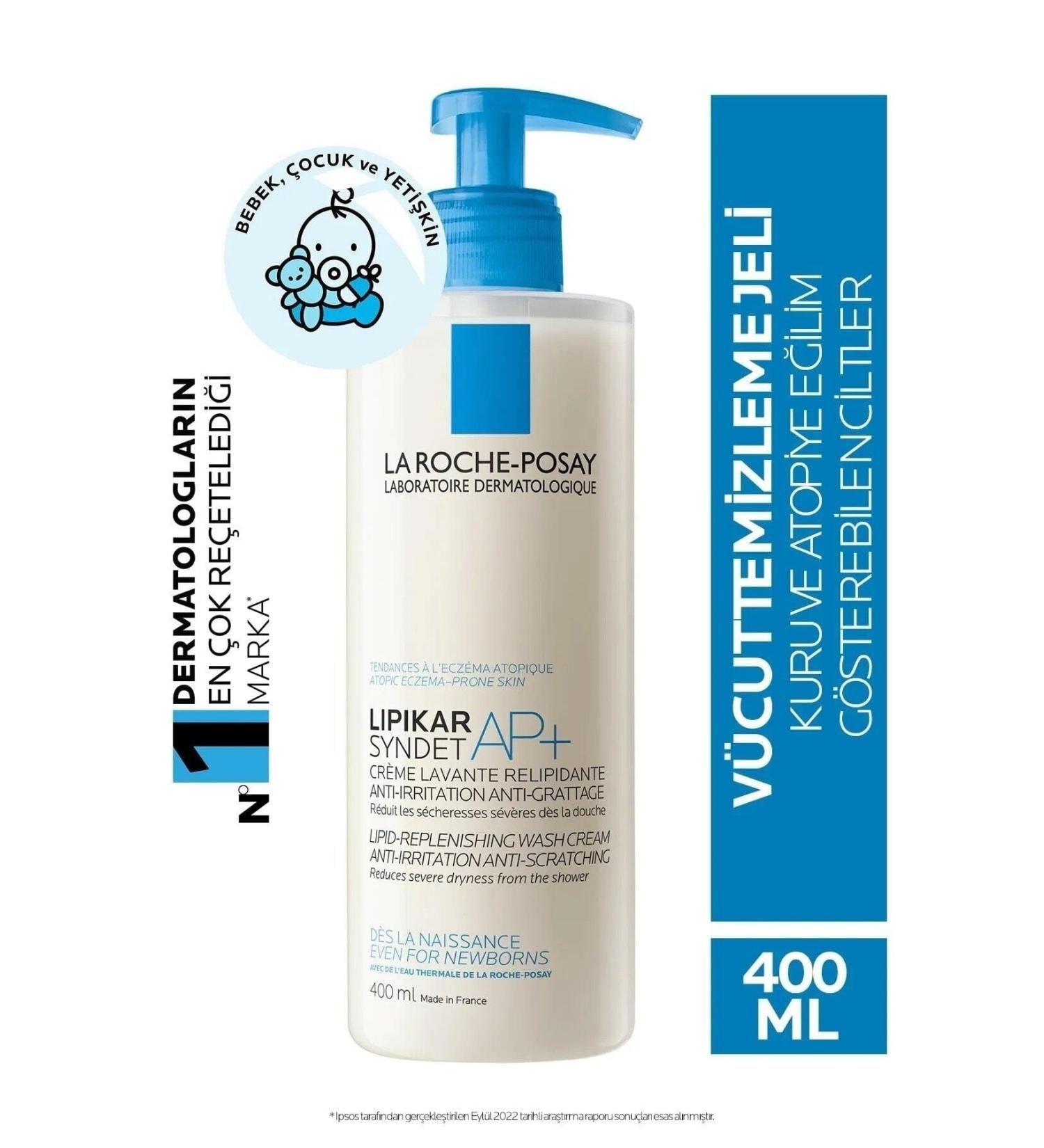 La Roche Posay Lipikar Syndet Ap+ Face and Body Anti-Irritation Wash Gel for Very Dry and Sensitive Skin 400 / ml. - Buy Online on GoSupps.com