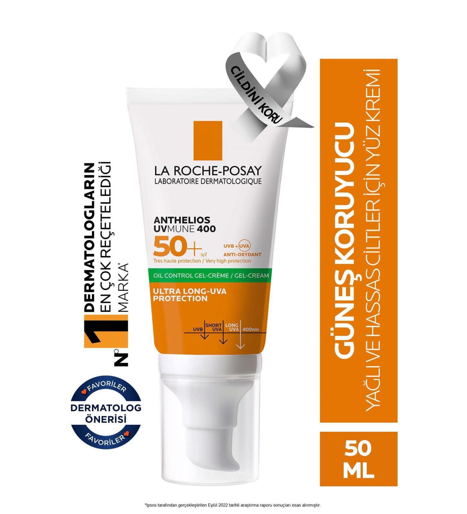 La Roche Posay Normal to Oily Skin Matte Fast Absorbing Gel Sunscreen Cream 50 ml - Buy Online on GoSupps.com