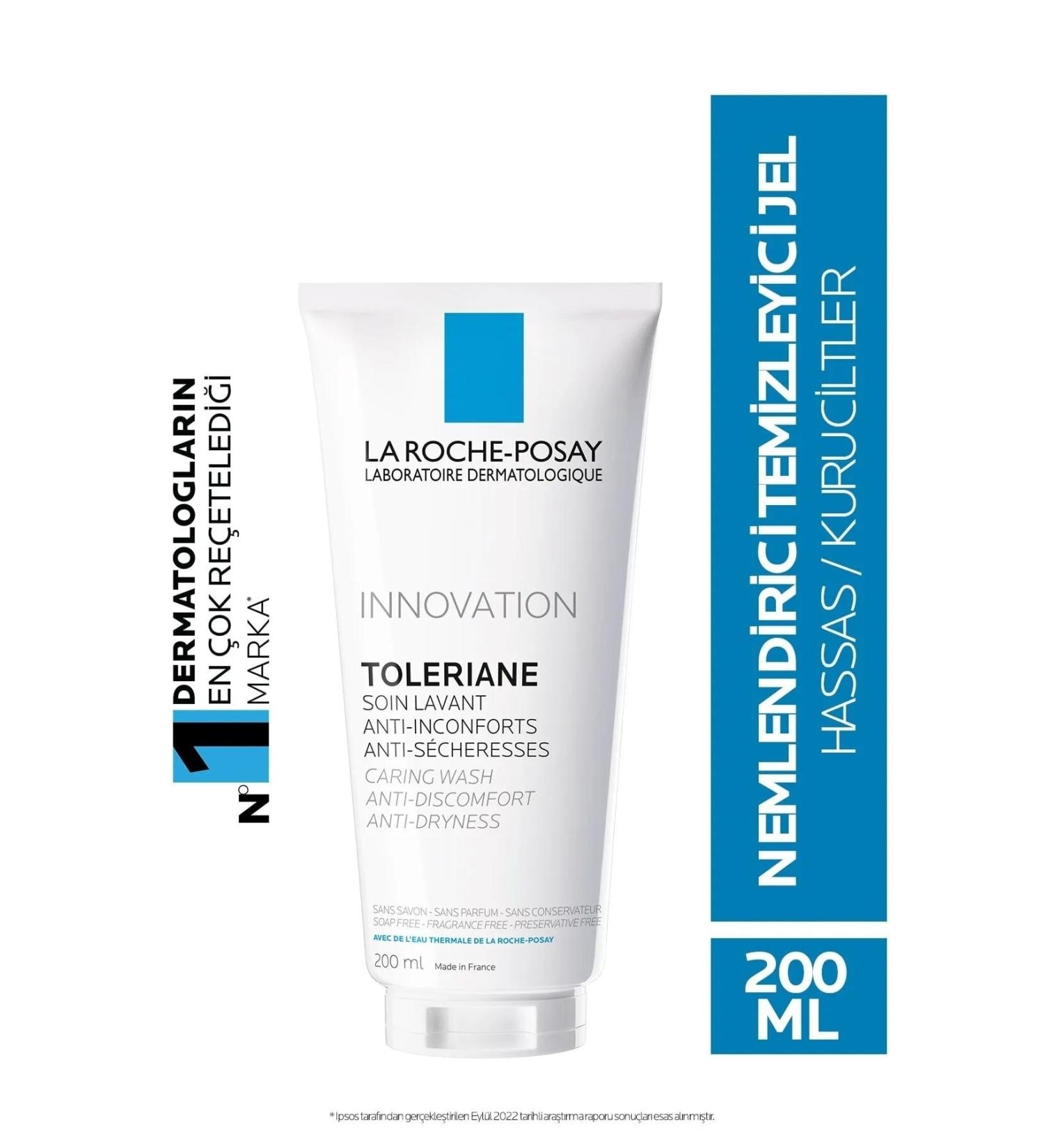 La Roche Posay Toleriane Caring Wash - Moisturizing and Soothing Cleansing Gel for Dry and Sensitive Skin 200 ml - Buy Online on GoSupps.com