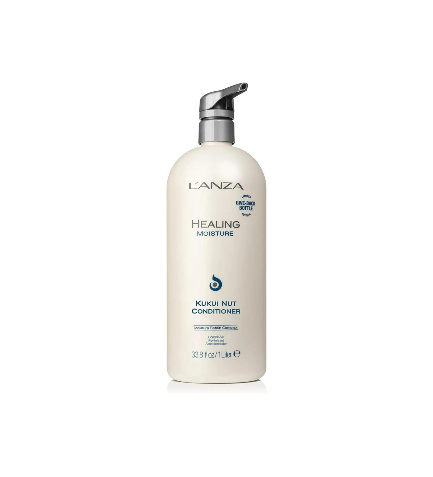L'anza Healing Moisture Kukui Nut Conditioner - Moisturizing and Soothing Hazelnut Cream 1000mlSED46466