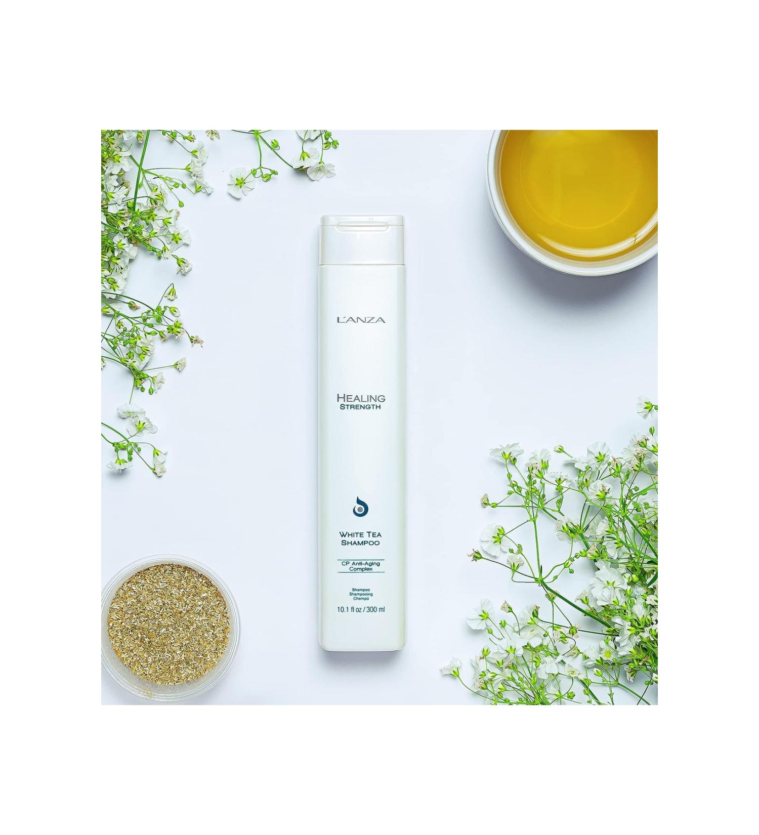 L'anza Healing Strength: All Hair Types-White Tea Shampoo (Rich in Vitamin C) 300ml BeautyS!Q425