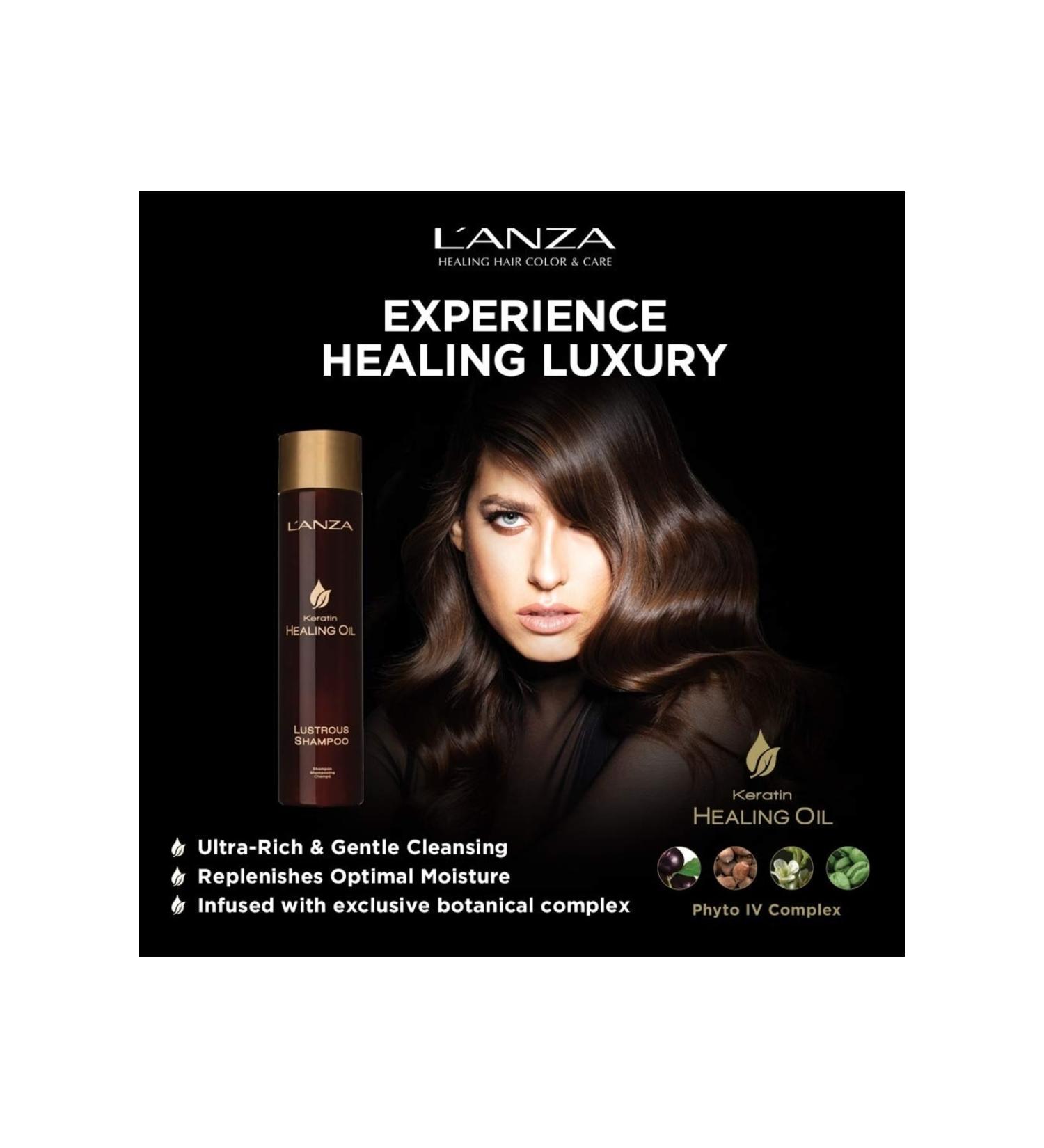 L'anza Keratin Healing Oil-Shiny Shampoo Preventing Hair Breakage (300ml) ECBeauty!Q576