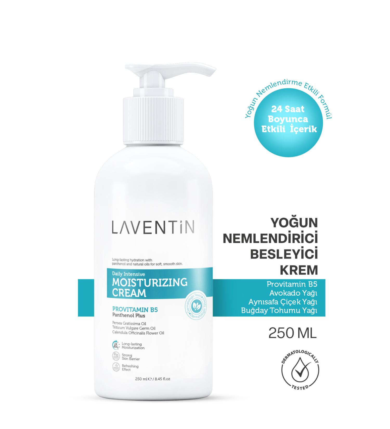 Laventin Intensive Moisturizing and Nourishing Hand Face and Body Cream for Dry and Sensitive Skin 250 ml - Buy Online on GoSupps.com