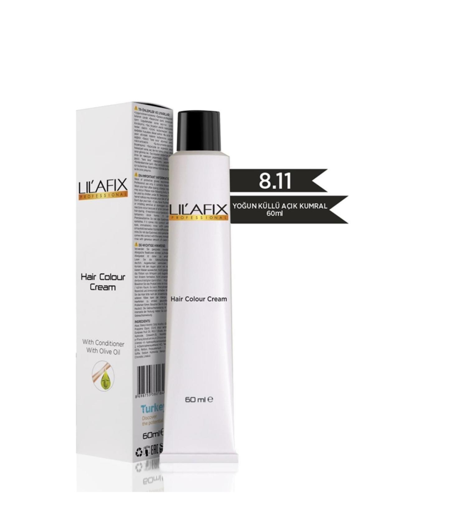 Lilafix LILAFIX HAIR DYE 8.11 INTENSIVE LIGHT ASH BLONDE 60 ml - Buy Online on GoSupps.com