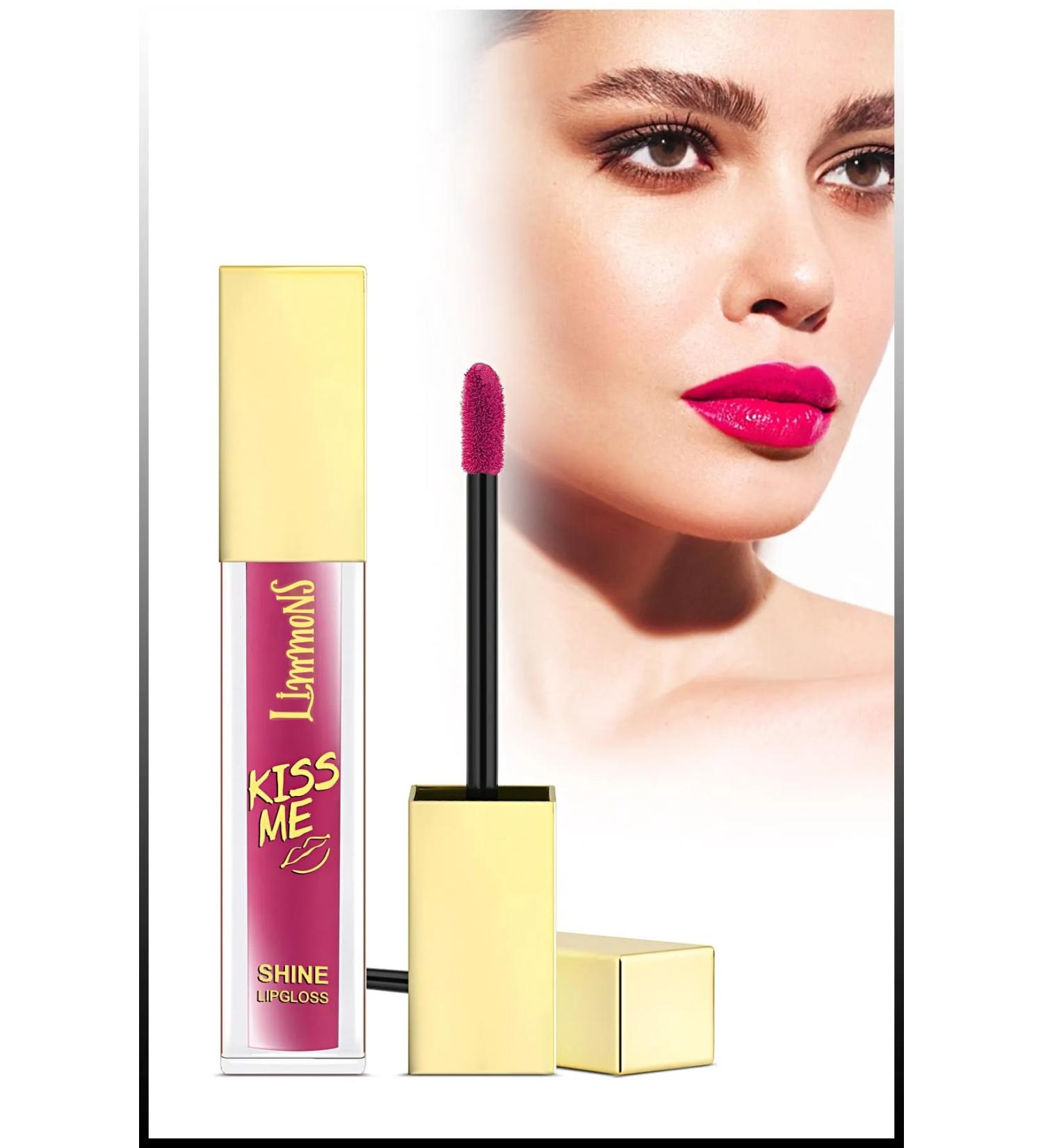Limmons Kiss Mee Shine Lipgloss 24 Hours Long Lasting Shiny Lipstick - Buy Online on GoSupps.com