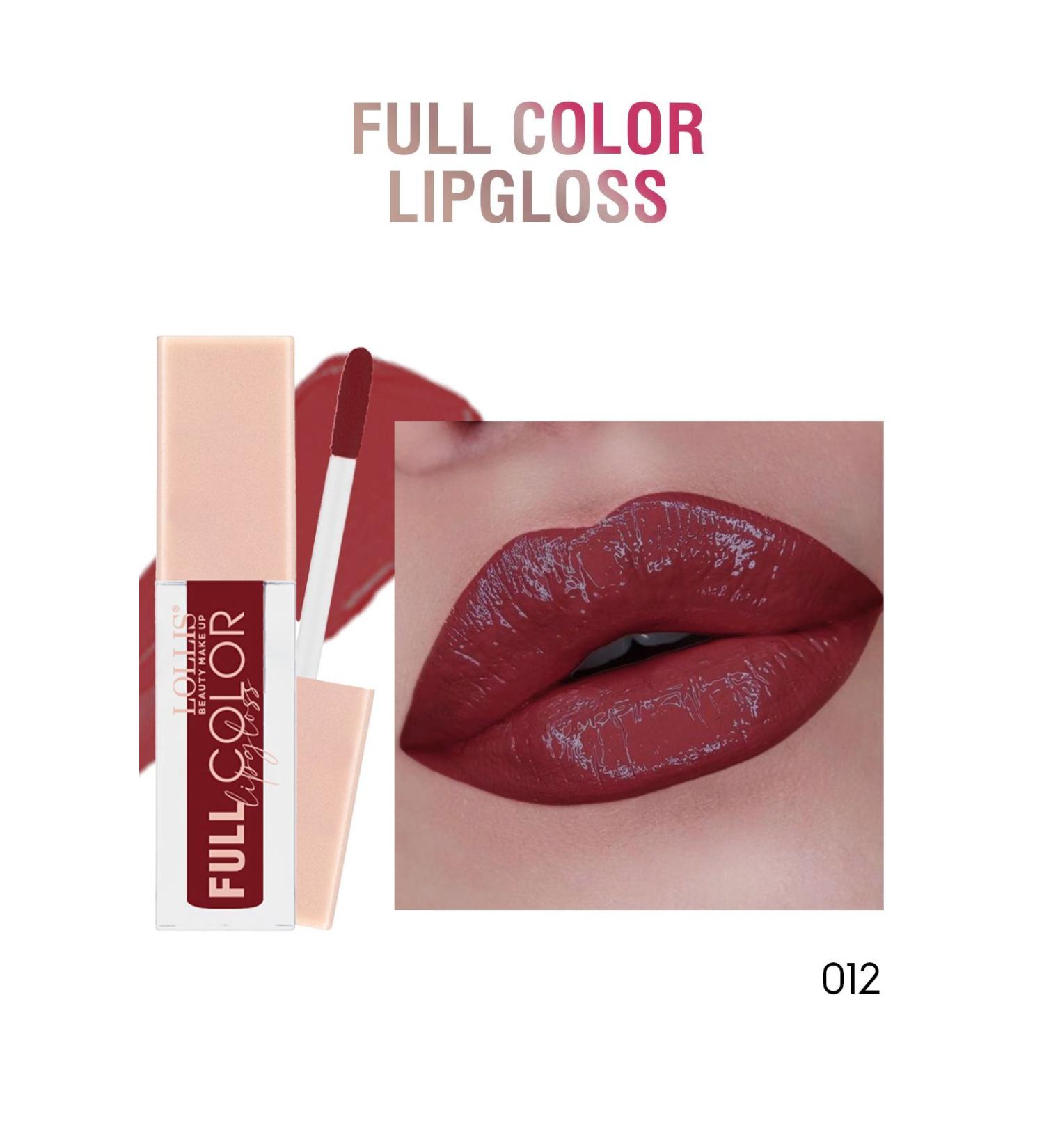 Lollis Full Color Lipgloss 012 Claret / Intense Color Lip Gloss 012 Claret - Buy Online on GoSupps.com