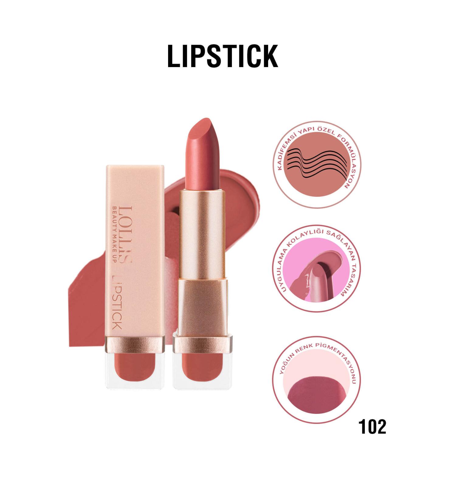 Lollis Lipstick 102 / Lipstick 102 - Buy Online on GoSupps.com