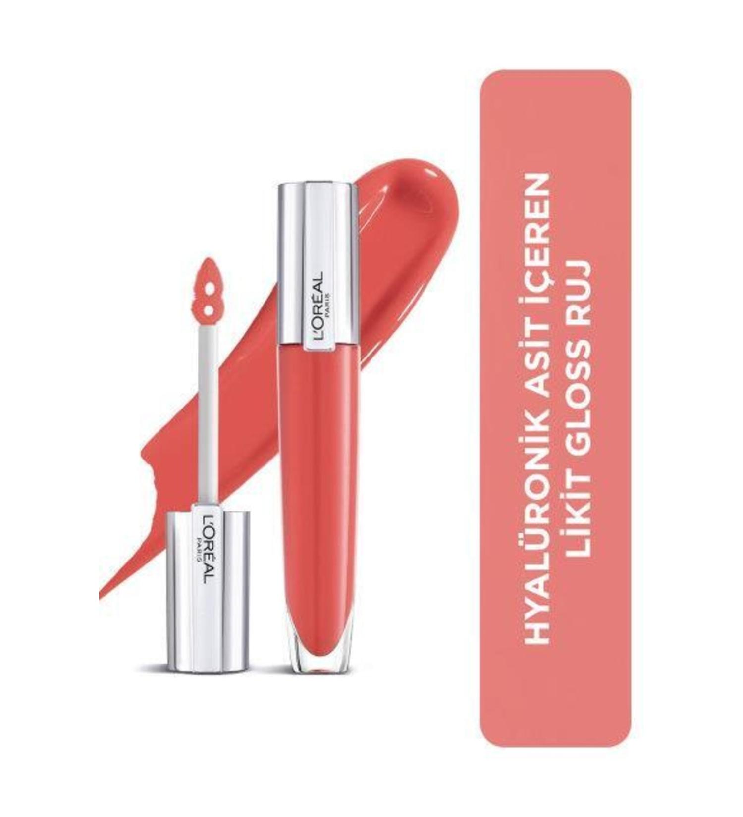 L'Oreal Paris Brilliant Signature Plump In Super Gloss Lipstick 410 I Inflate. Gk 222236