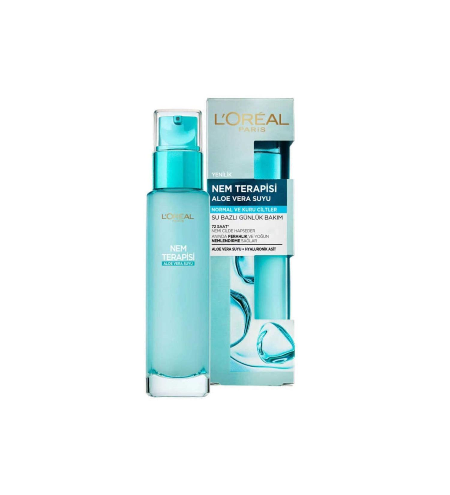 L'Oreal Paris Moisture Therapy Aloe Vera Juice Water-Based Daily Care for Normal to Dry Skin