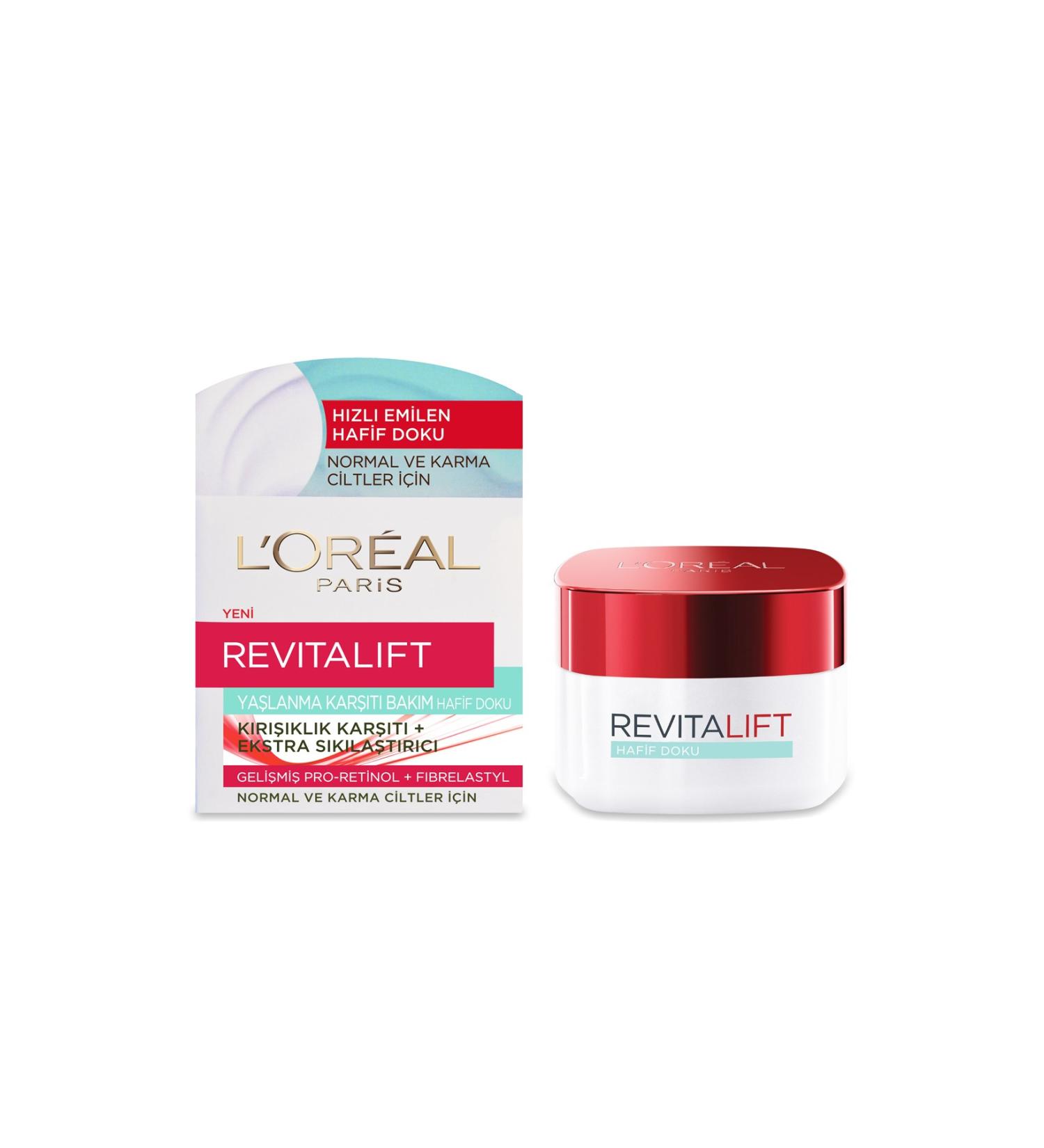 L'Oreal Paris Loreal Revitalift Day Care Cream Anti-Wrinkle + Firming Light Texture 50 Ml