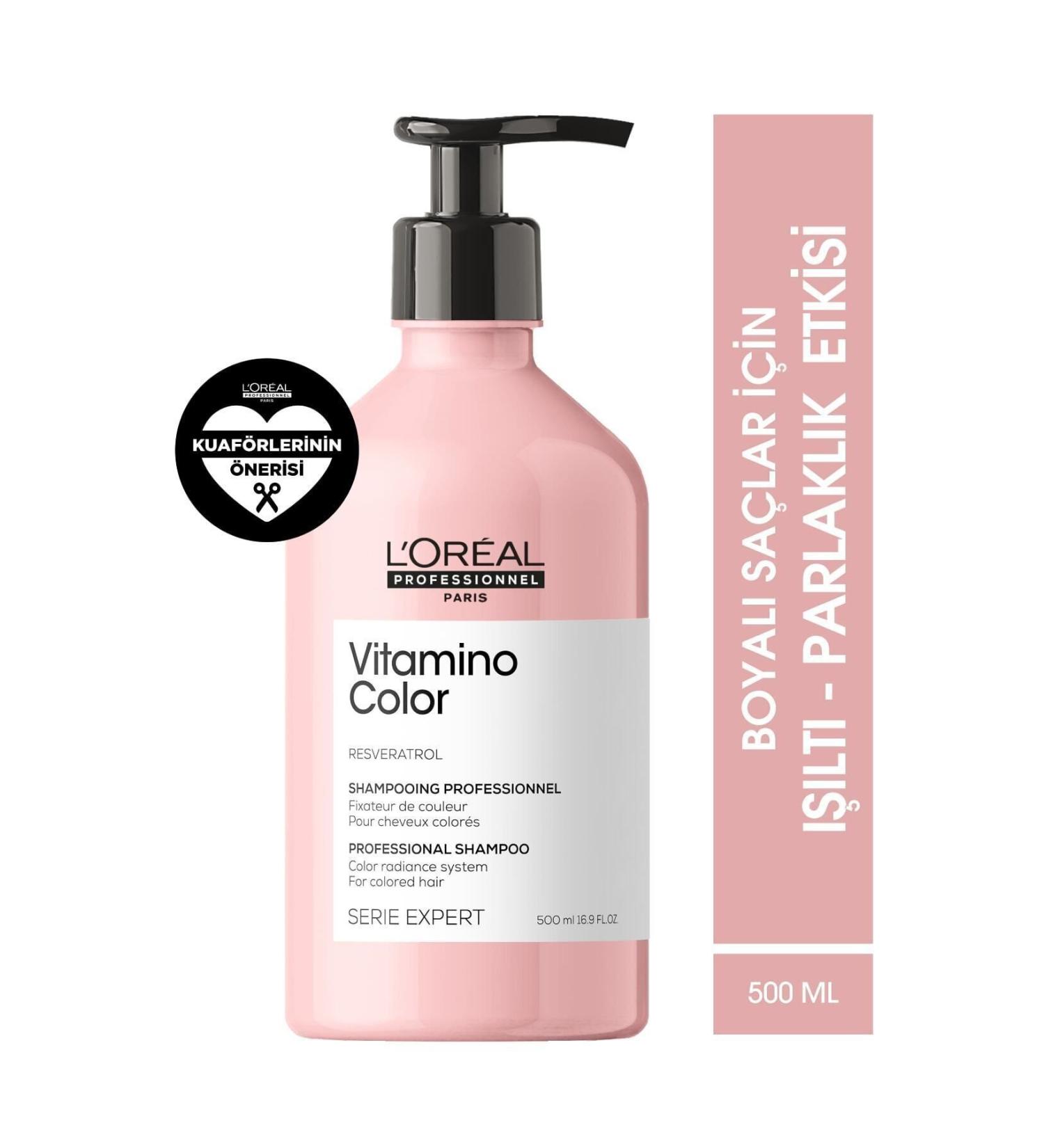 L'oreal Professionnel Loreal Hair-Vitamino Color Shampoo that gives a shiny appearance 500 Ml SER EXPERTEVA64