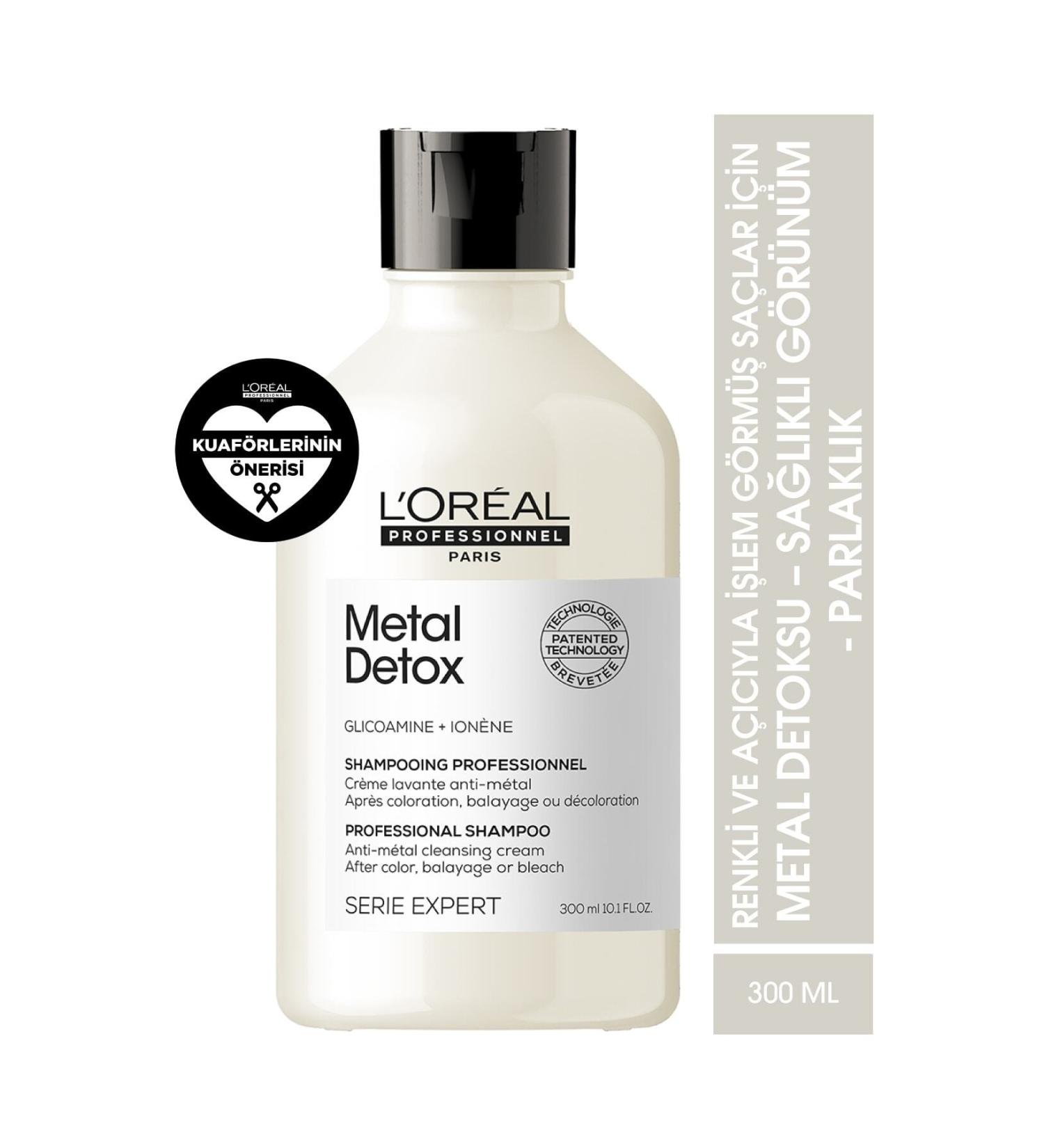 L'oreal Professionnel Serie Expert Metal Detox Anti-Metal Shampoo for Colored and Lightened Hair 300ml - Buy Online on GoSupps.com