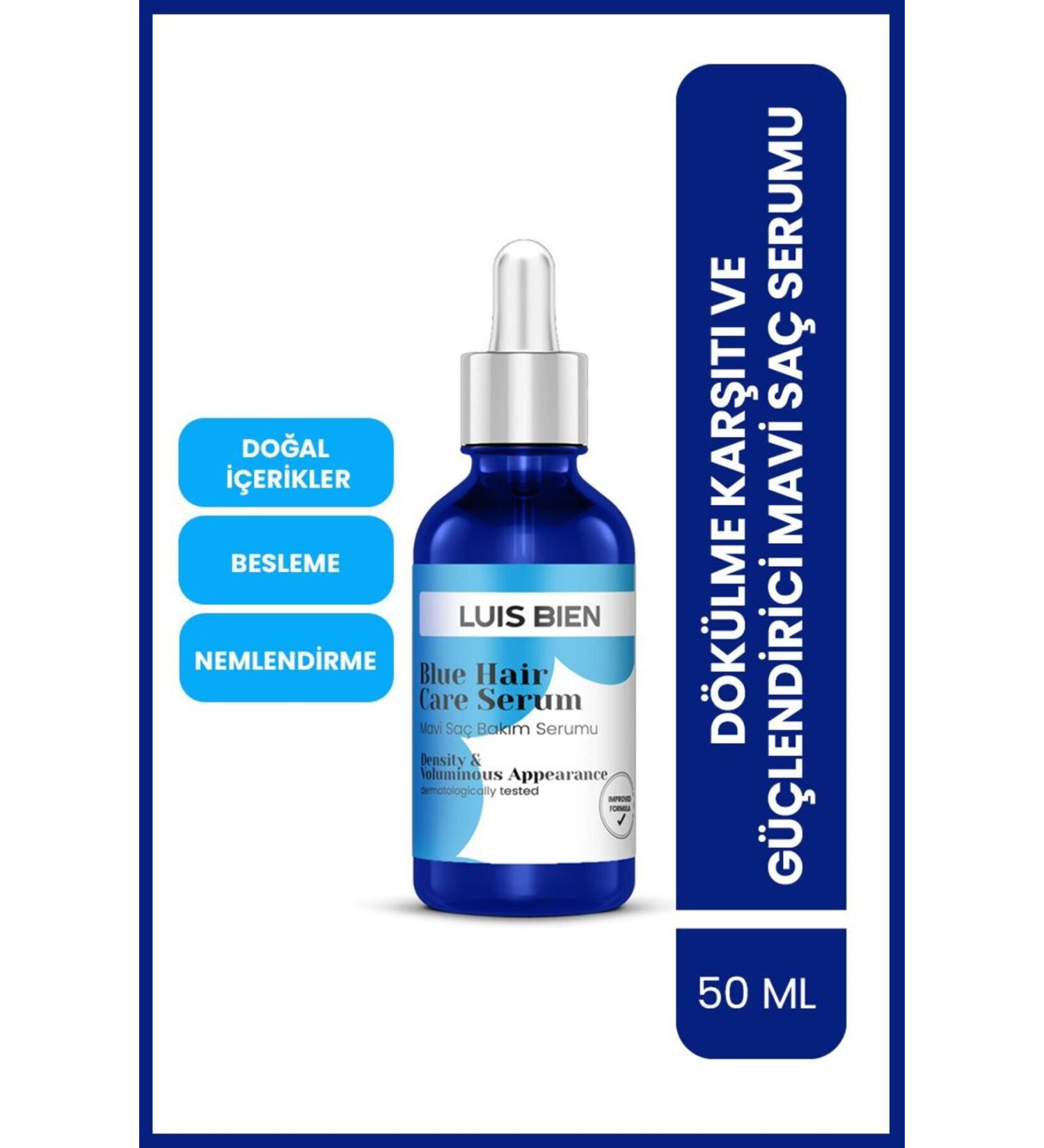 Luis Bien New Series Anti-Loss Strengthening Blue Hair and Beard Serum 50 ml - Buy Online on GoSupps.com
