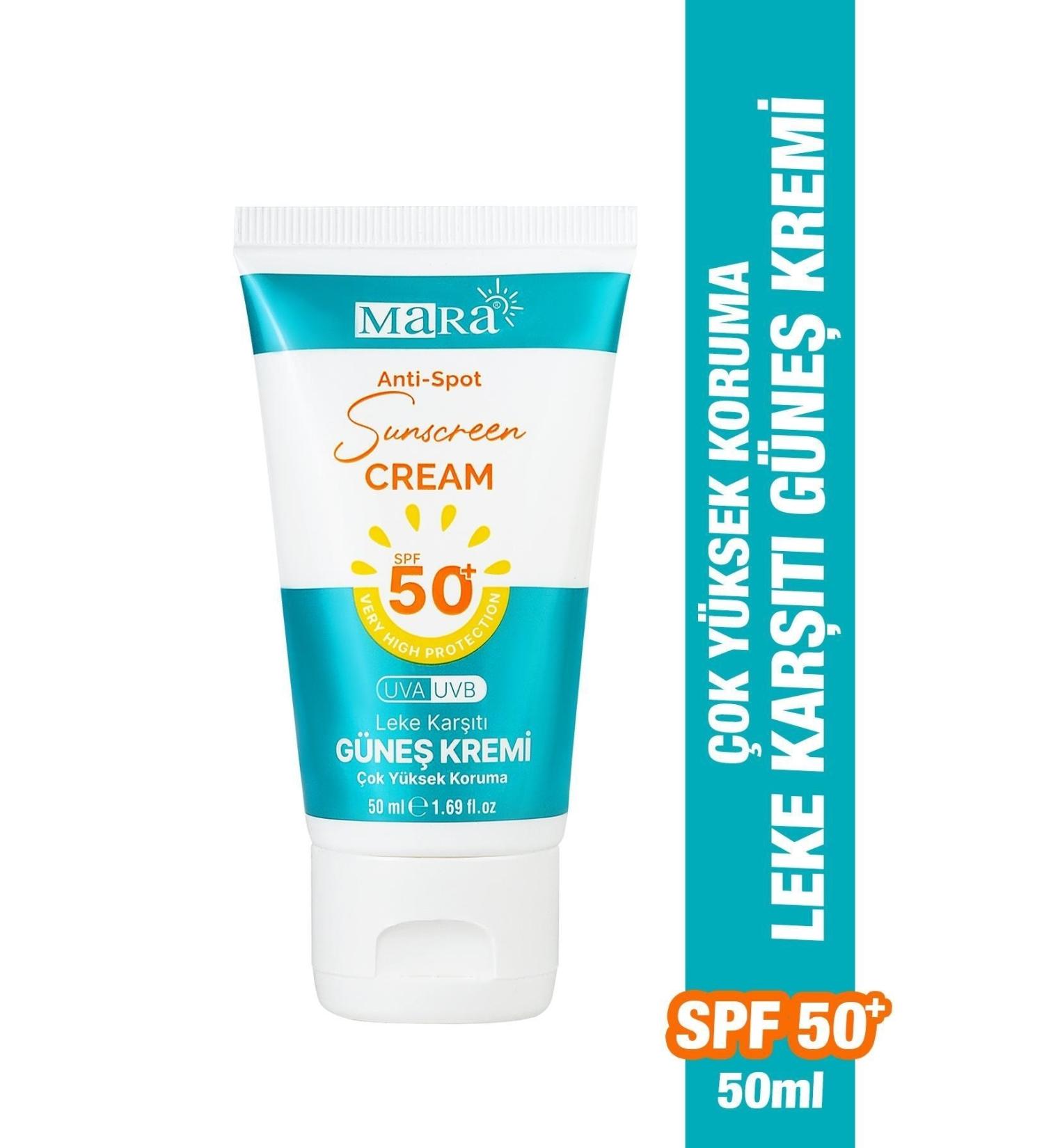 Mara Spf 50+ Anti-Spot Face Sunscreen For All Skin Types 50 Ml - Buy Online on GoSupps.com