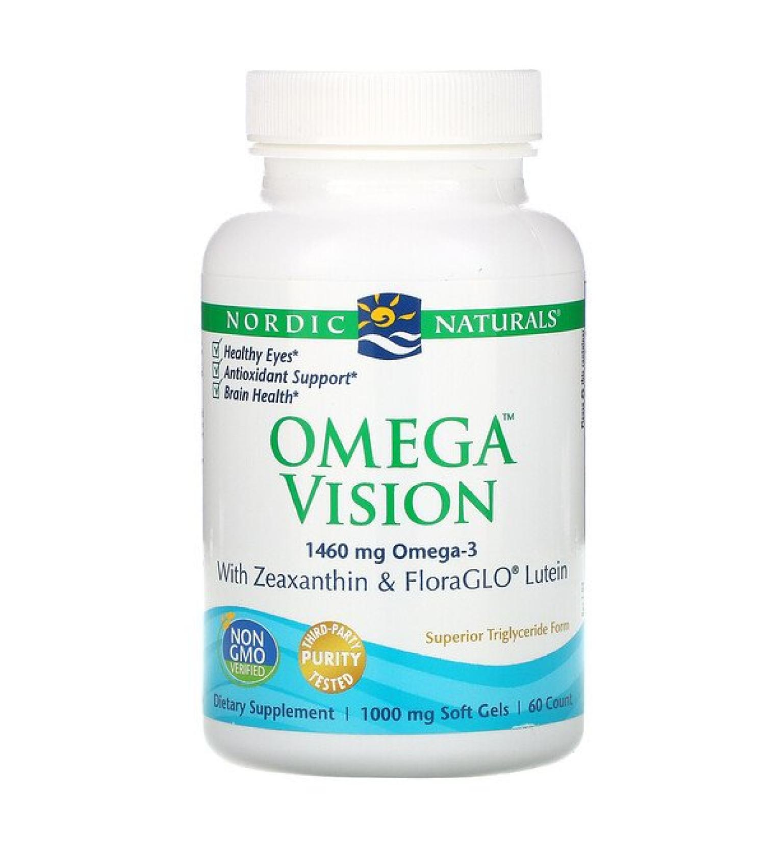 Nordic Naturals Omega Vision 1000 mg 60 Soft Gels