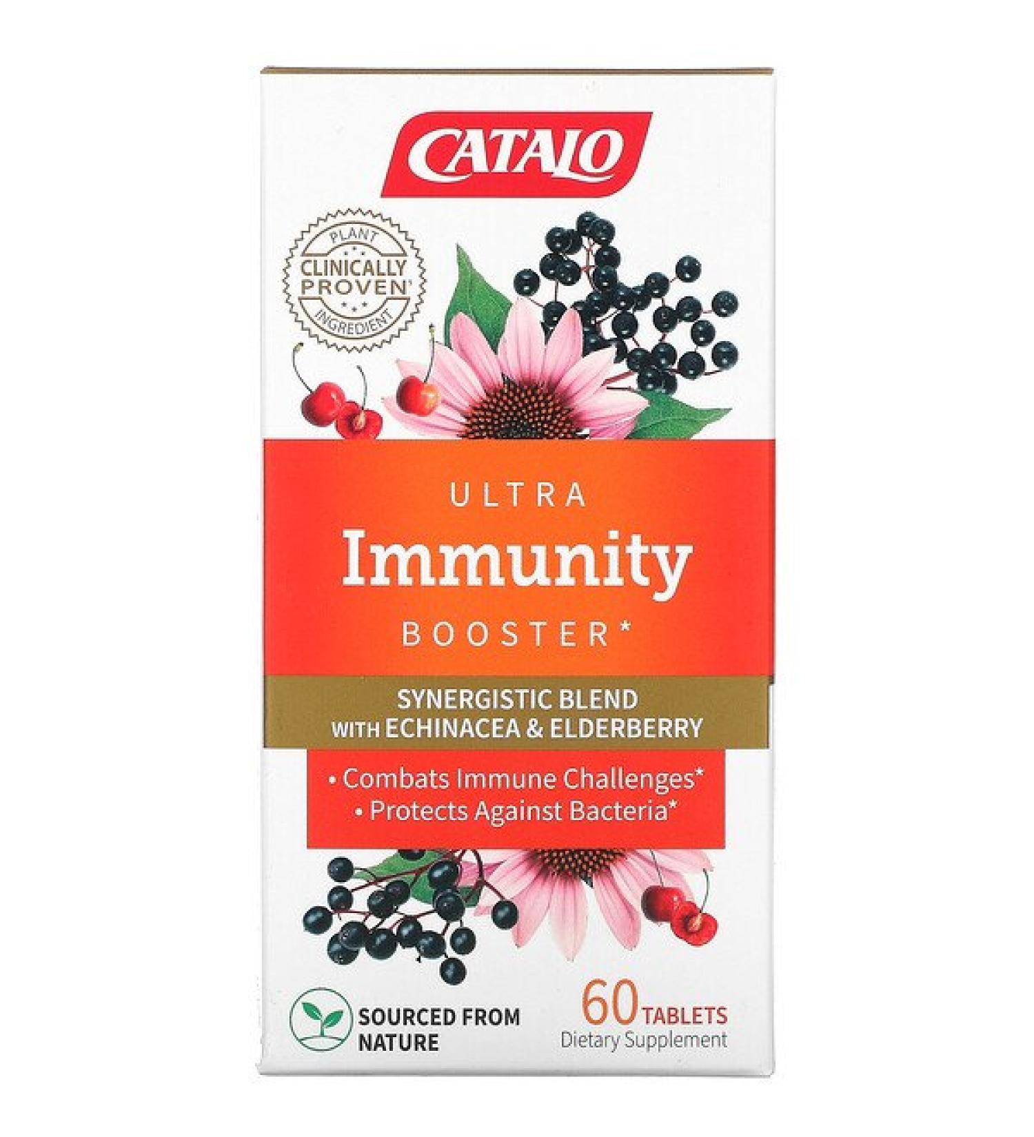 Catalo Naturals Ultra Immunity Booster Echinacea & Elderberry Blend  60 Tablets