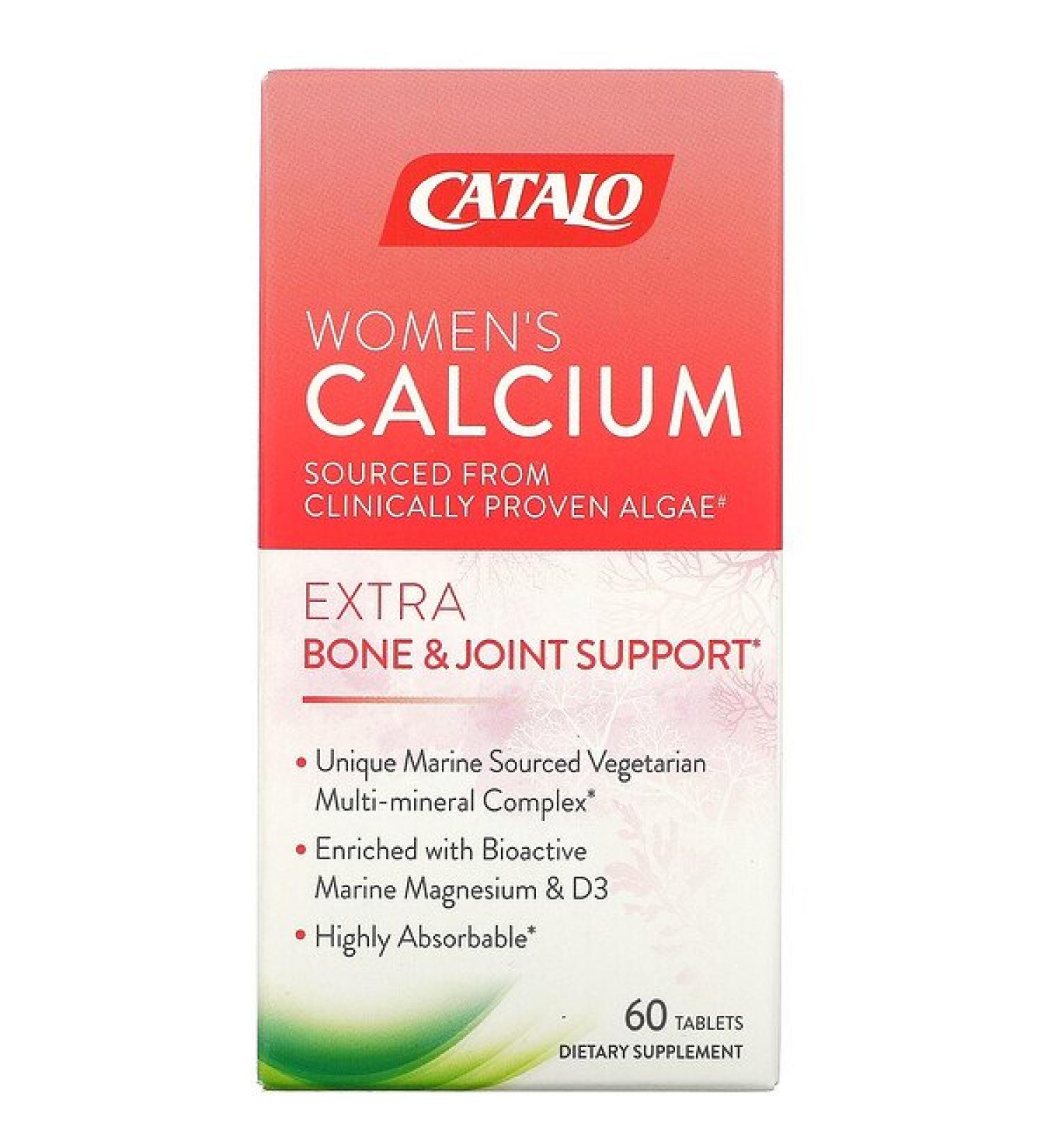 Catalo Naturals Women's Calcium Bone & Joint Support 60 Tablets