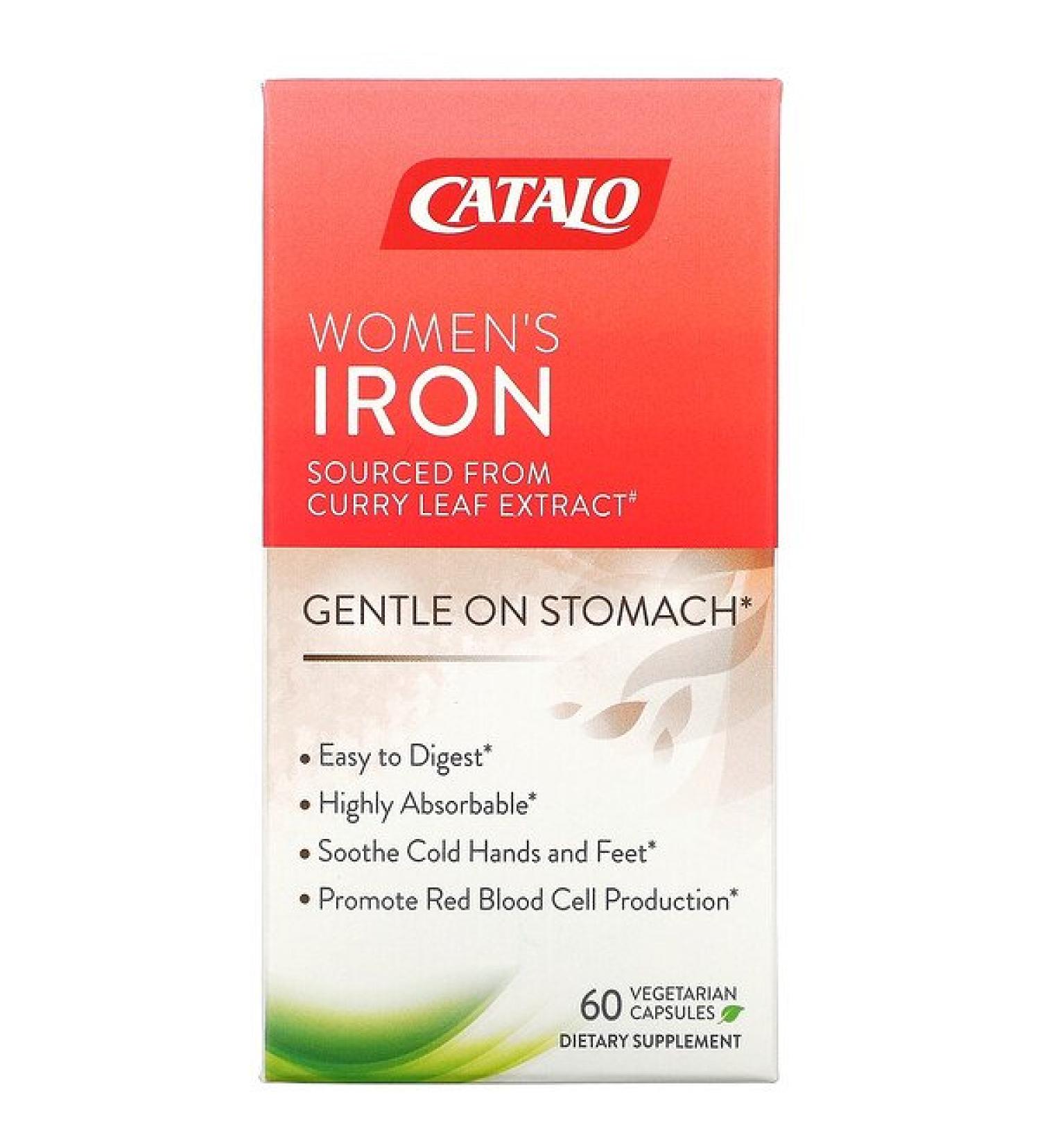 Catalo Naturals Women's Iron 60 Vegetarian Capsules