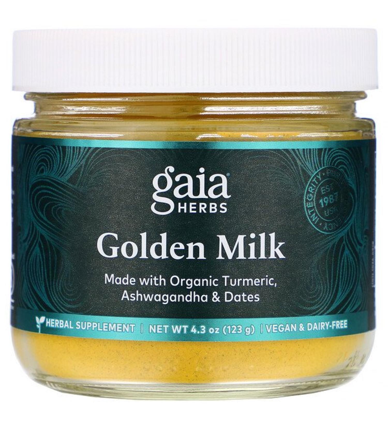 Gaia Herbs Golden Milk 4.3 oz (123 g)