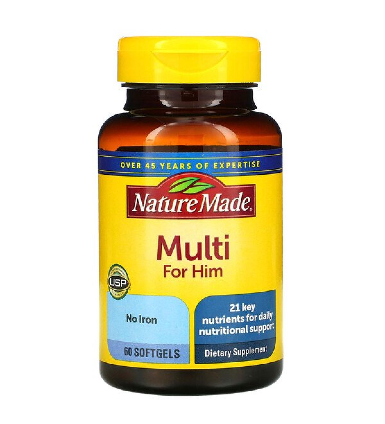 Nature Made Multi For Him 60 Softgels