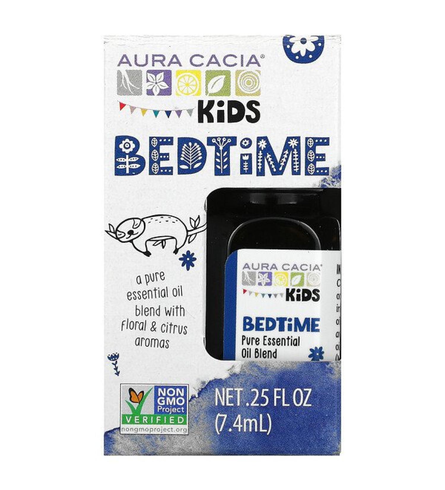 Aura Cacia Kids Bedtime Essential Oil Blend - 0.25 fl oz Relaxing Sleep Aid - Buy Online on GoSupps.com
