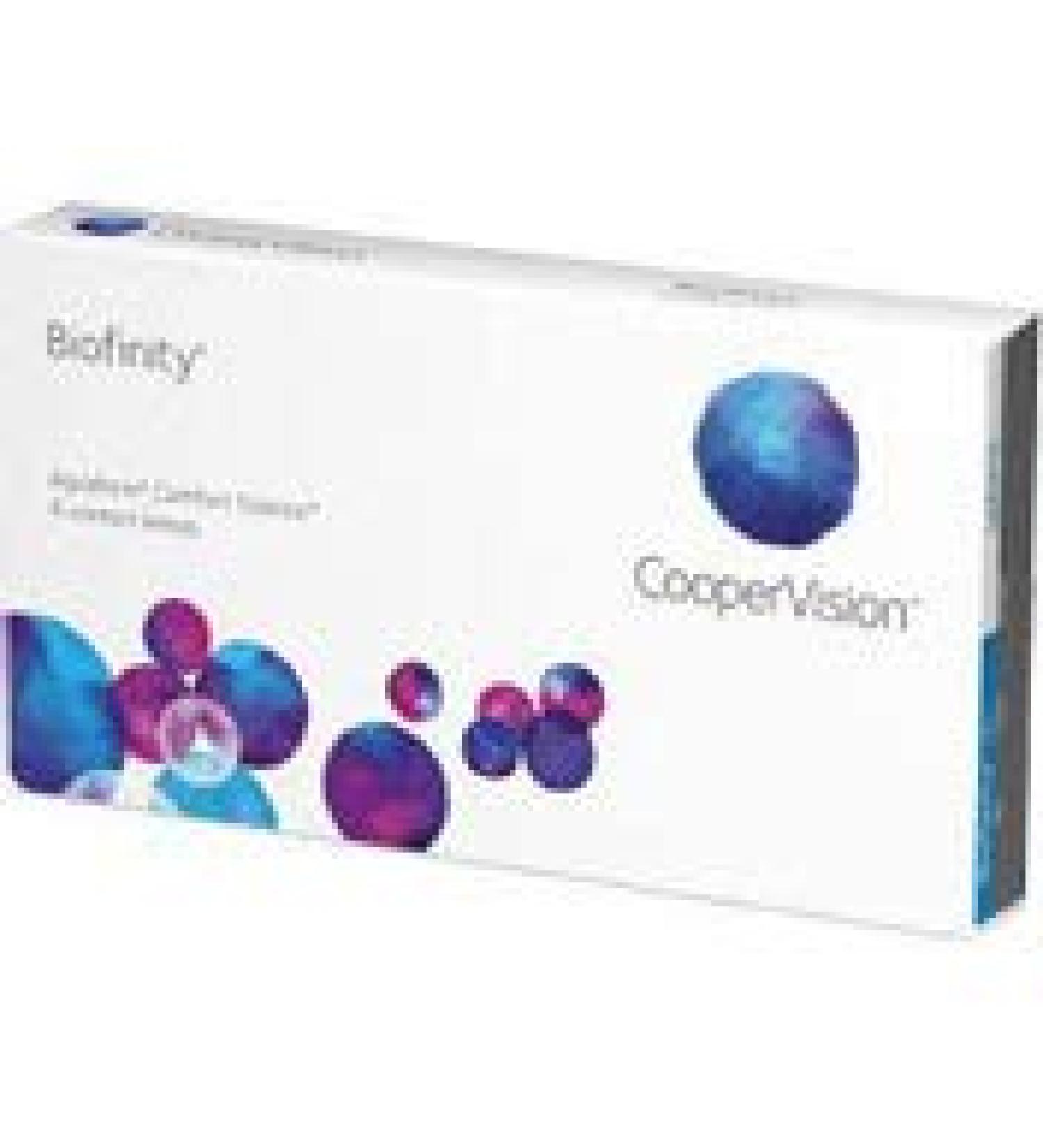 CooperVision Biofinity monthly lenses 6 pieces / BC 8.60 / DIA 14.00 / -3.00 diopters