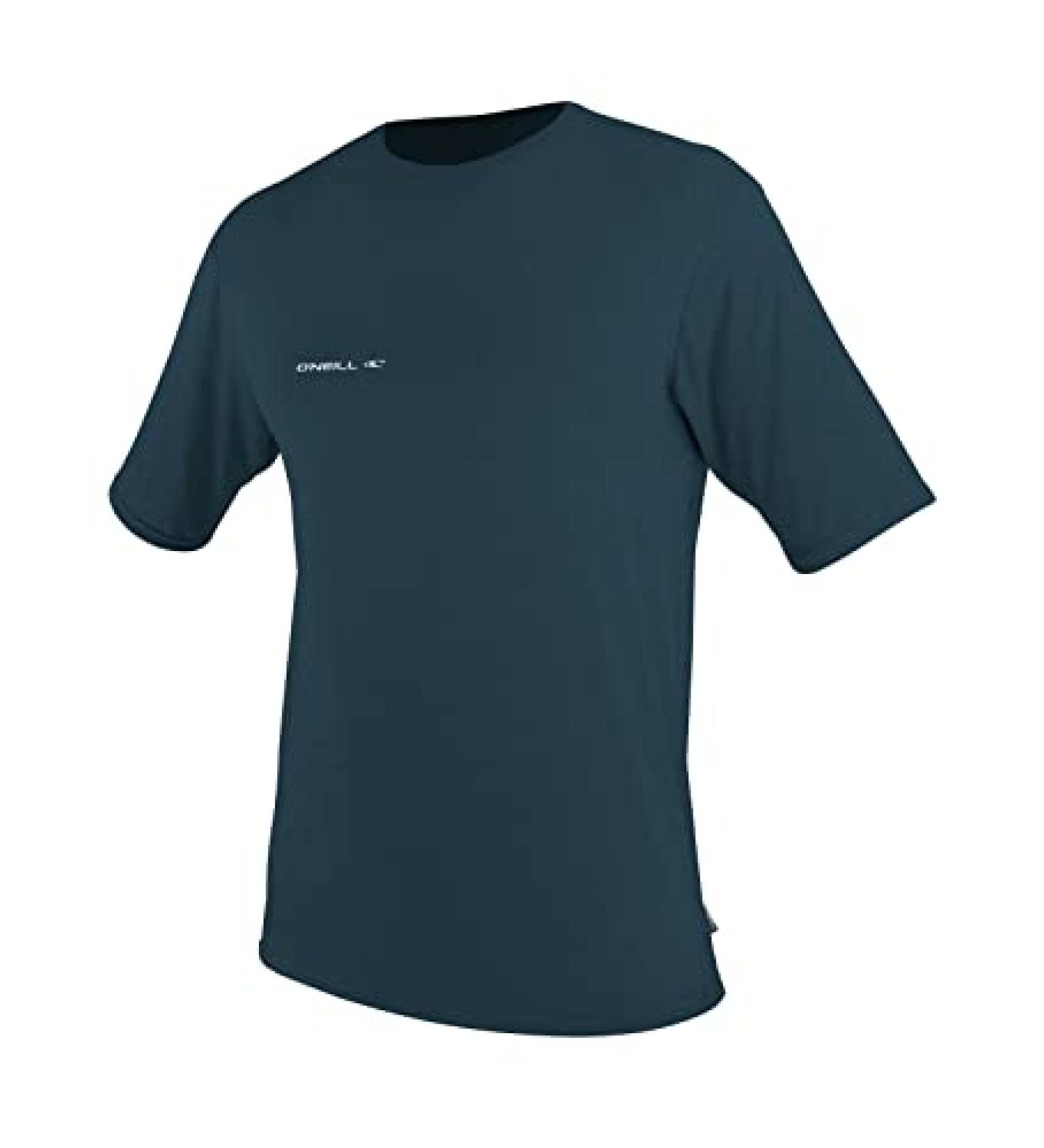 O'Neill Men's Hybrid Short Sleeve Sun Shirt Cadet Blue Large | Wetsuits - Buy Online on GoSupps.com