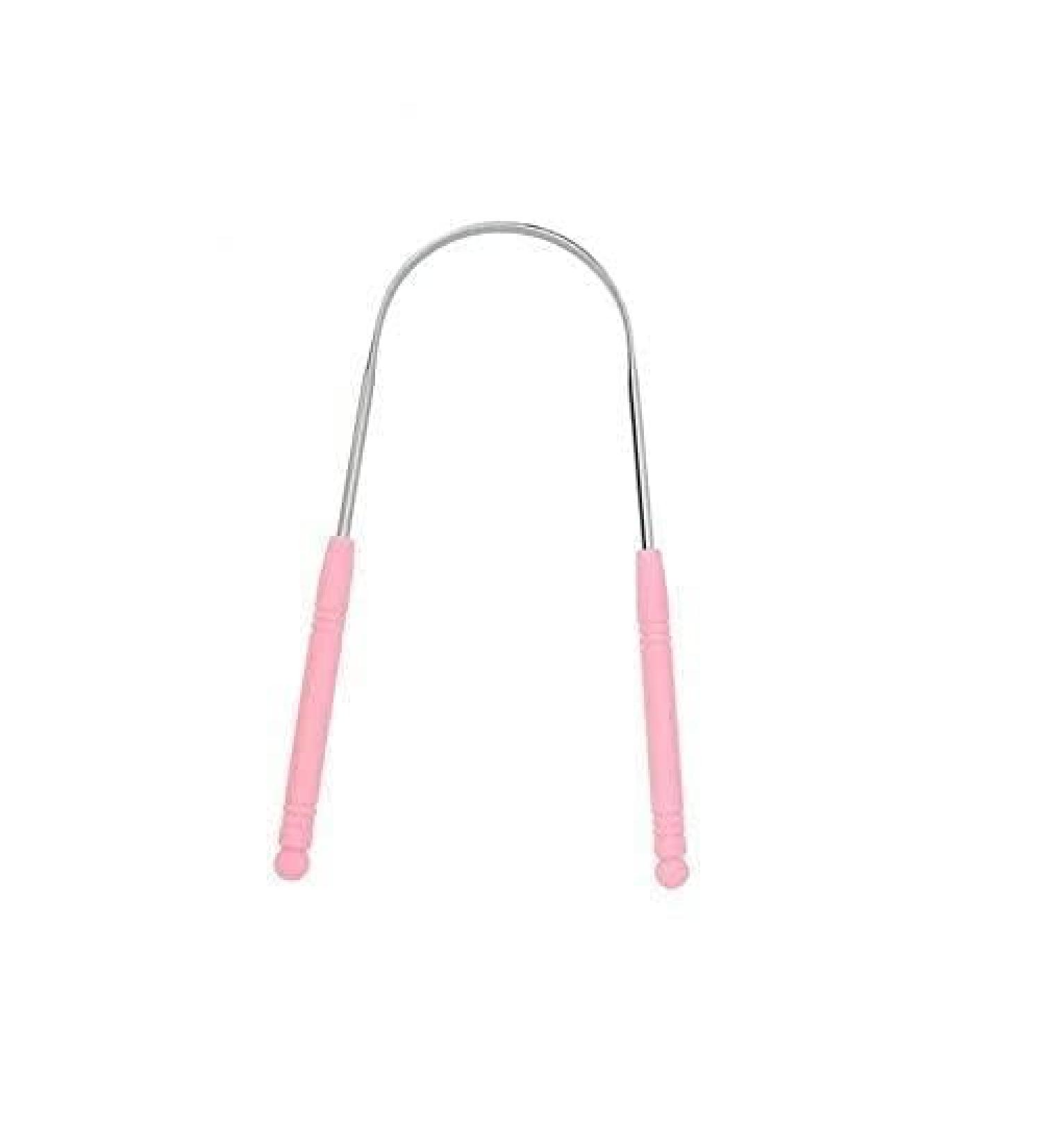 Premium Steel Tongue Cleaner - 1 Piece Tongue Scraping Tool for Optimal Oral Hygiene - Buy Online on GoSupps.com