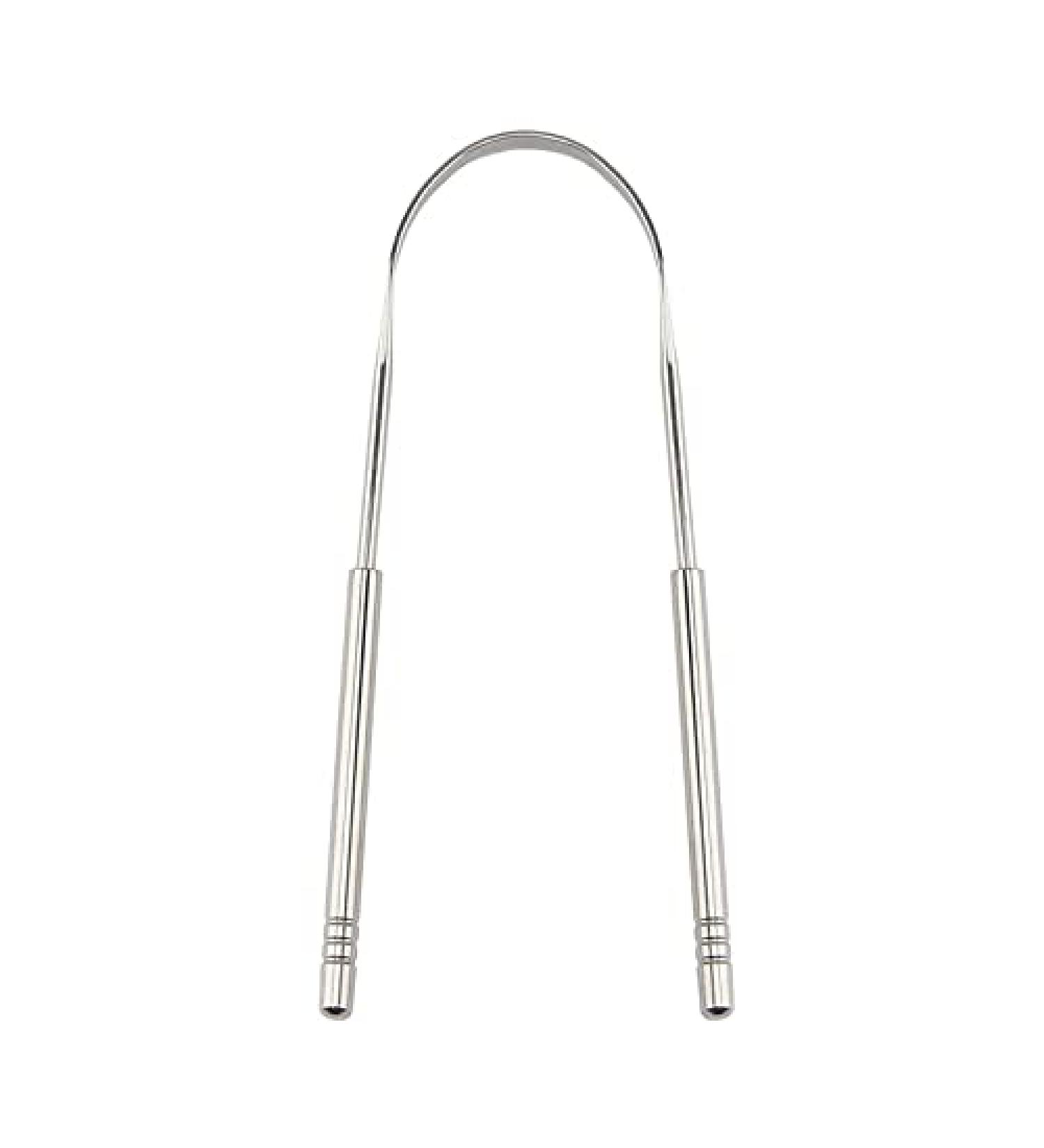 Stainless Steel Tongue Scraper Set for Adults - Bad Breath Remover & Oral Care - 4 Pack - Buy Online on GoSupps.com