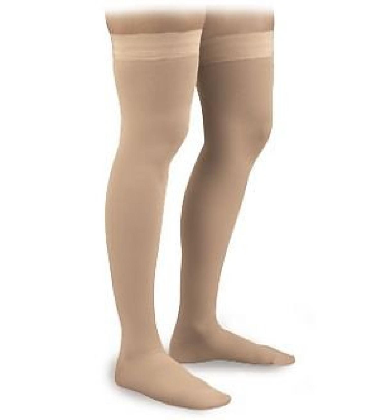 Activa Graduated Therapy Unisex Thigh Highs w/ Uni-Band Top 20-30 mmHg Large Black - H3263