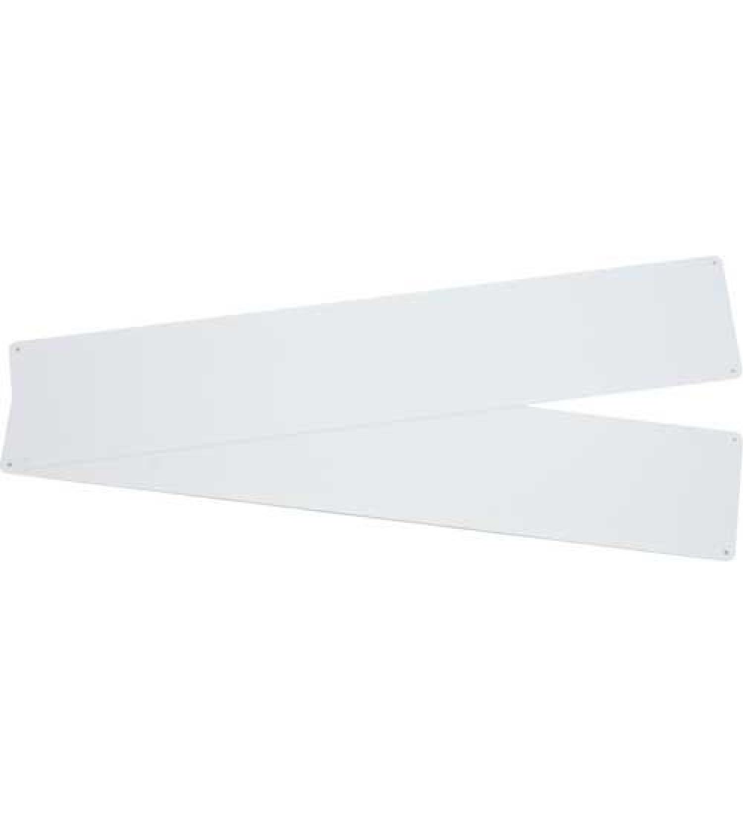 Hardline Products Solid White Plastic Boat Number Plate, Pair