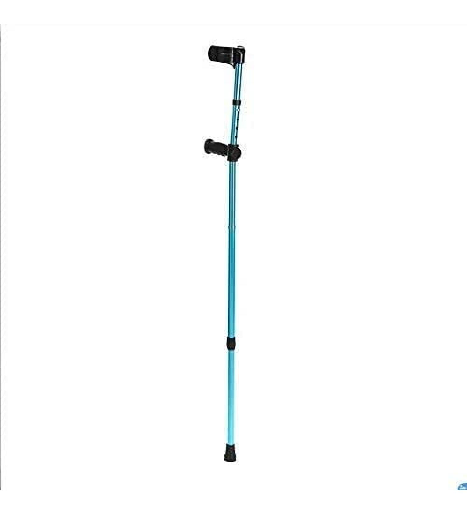 Forearm Crutches Adjustable Adjustable Crutch Aluminum Cane Height Adjustable Forearm Elbow Underarm Crutch Folding Walking Stick Lightweigh - Buy Online on GoSupps.com