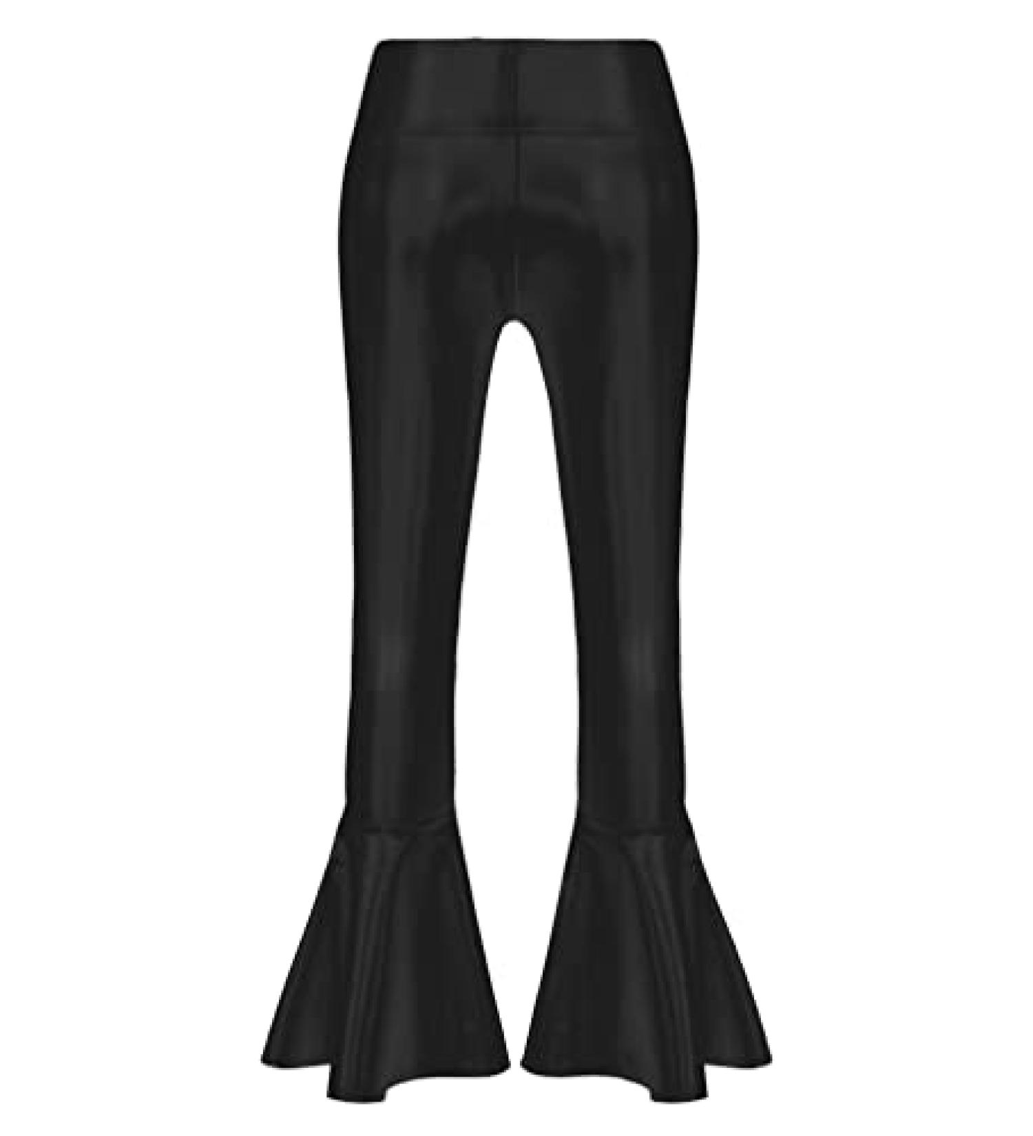 FEESHOW Girls Metallic Splice Dance Leggings Black - Size 8 | Active Yoga Compression Tights - Buy Online on GoSupps.com