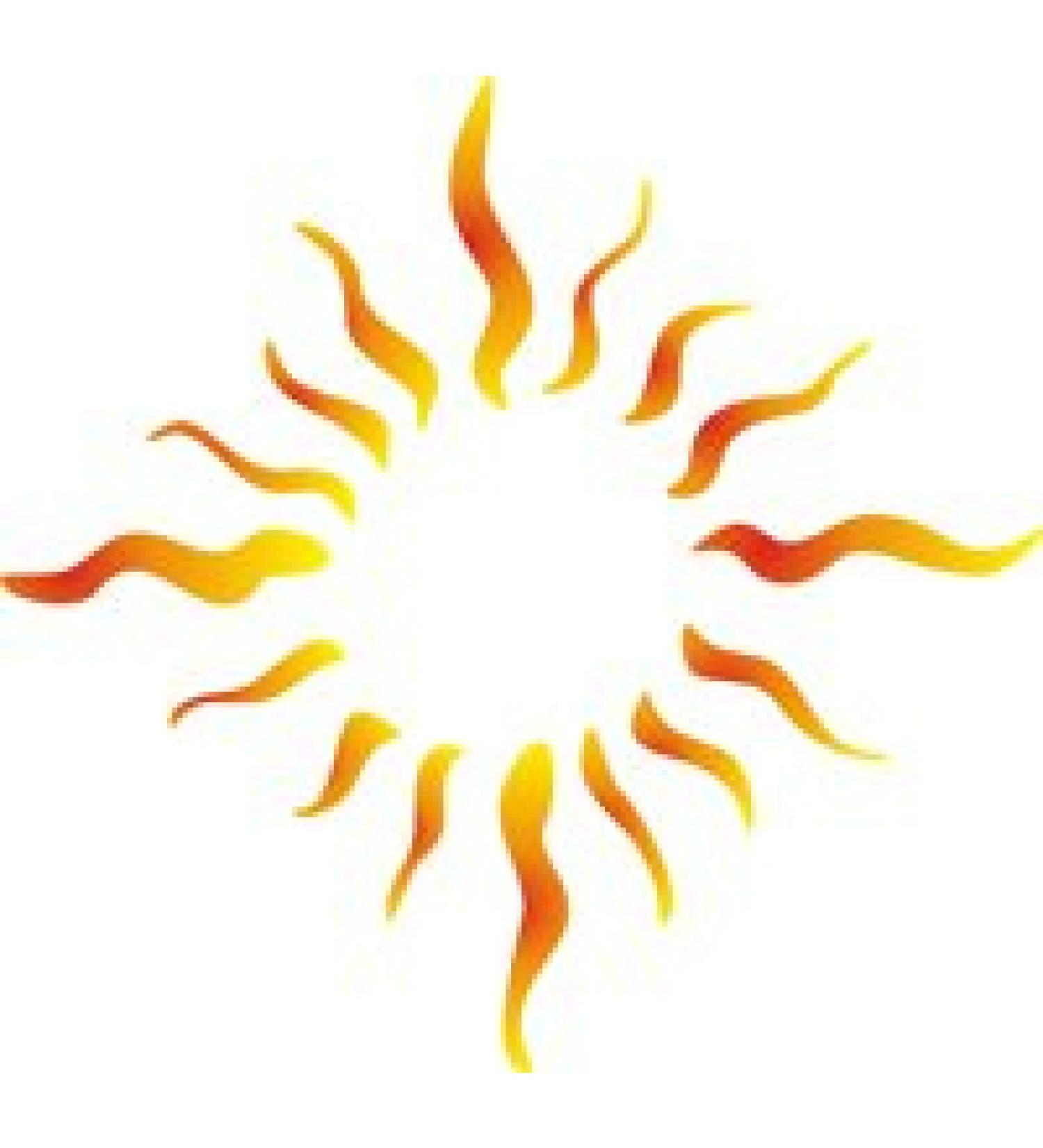 Eulenspiegel 105917 - Self-adhesive stencil - Sun flames