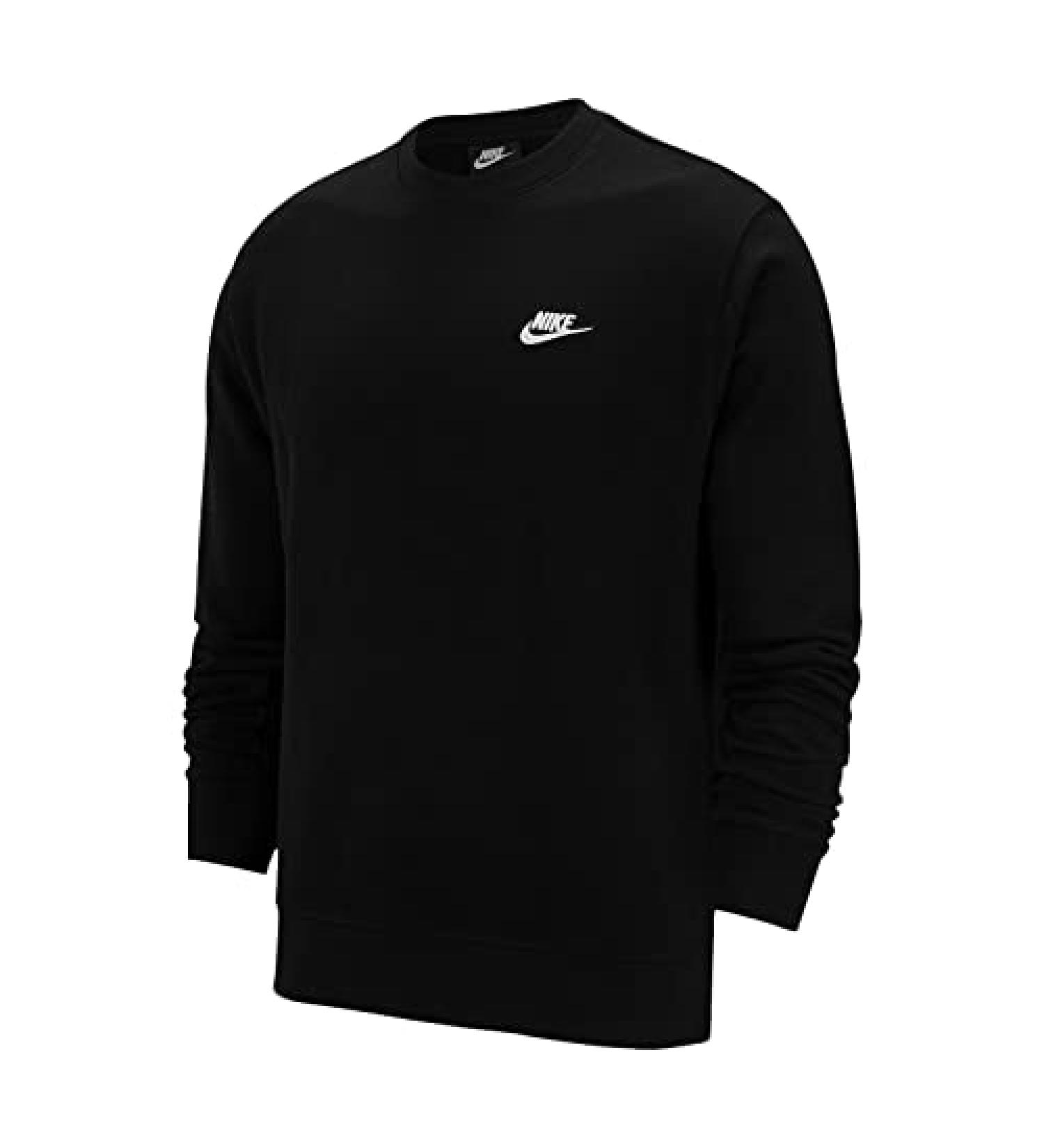Nike Men's NSW Club Crew Black/White - Medium Size - Buy Online on GoSupps.com