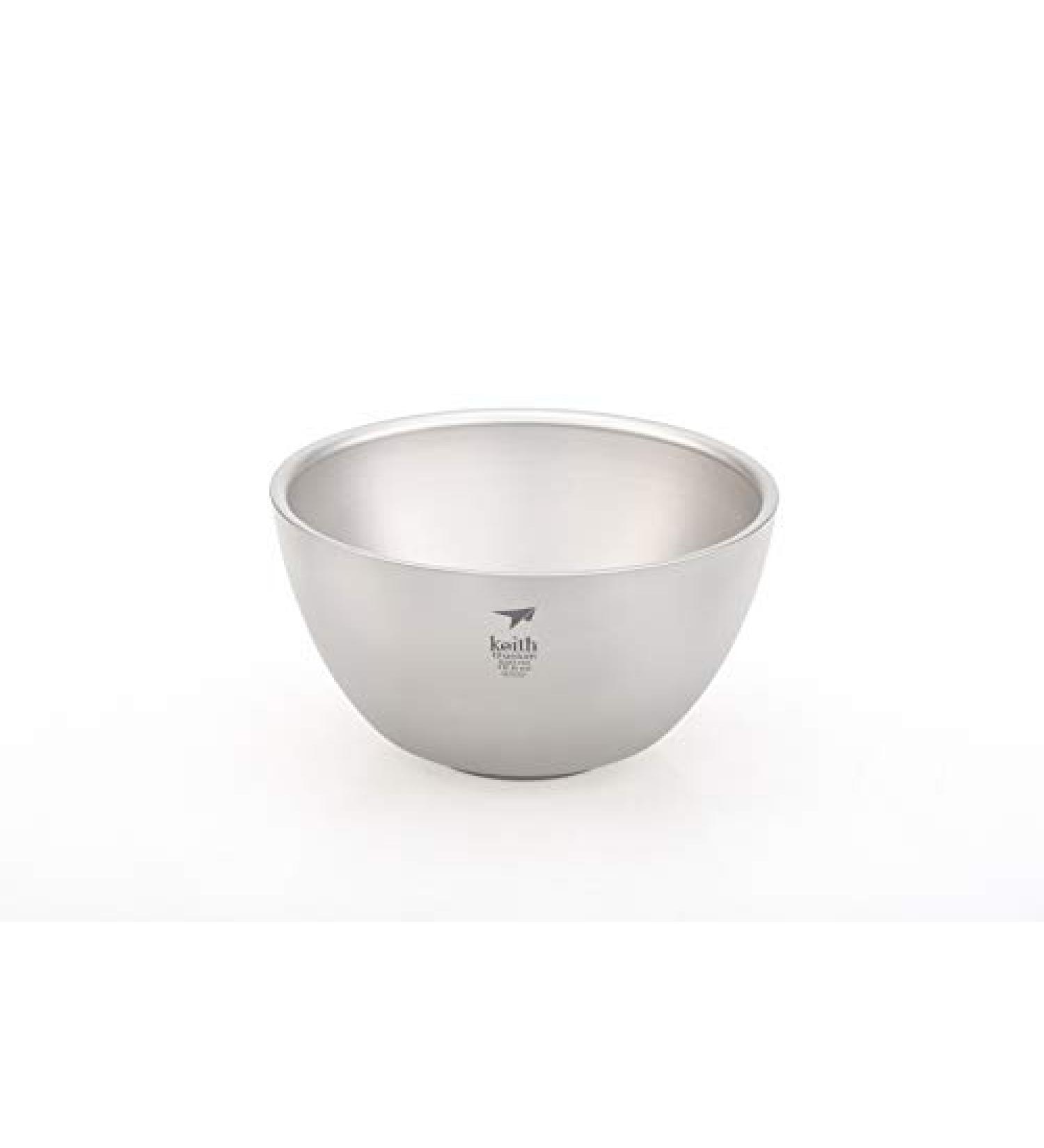 Keith Titanium Ti5354 Double-Wall Insulated Bowl - 18.6 fl oz | Lightweight & Durable - Buy Online on GoSupps.com
