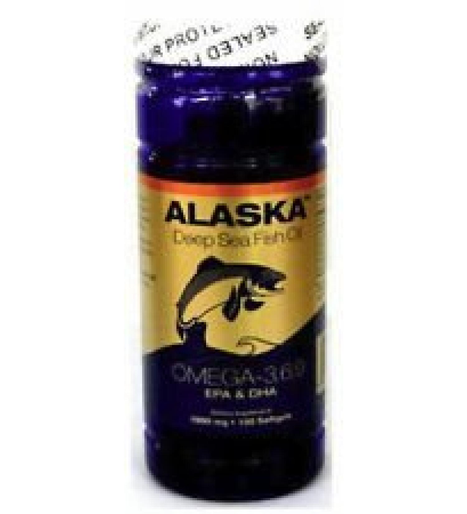 Alaska Deep Sea Fish Oil Omega-3 6 9 EPA/DHA Flaxseed Oil 100 Sgel New Item Good Product !!