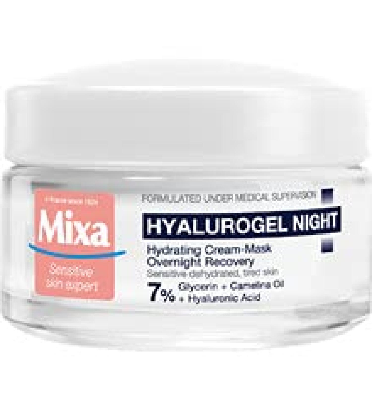 Mixa Hyalurogel Night Spray 5.3 fl oz Reusable Clear Glass