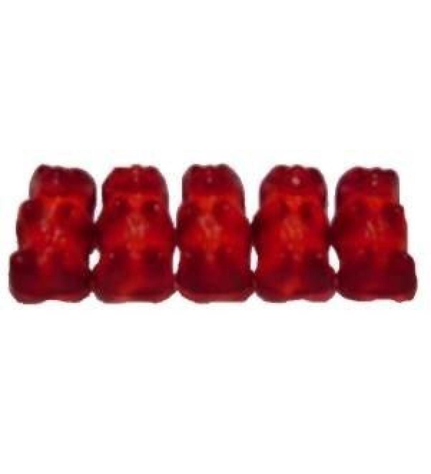 HARIBO Haribo Dark Red Rubber Bear (Raspberry) - 100g