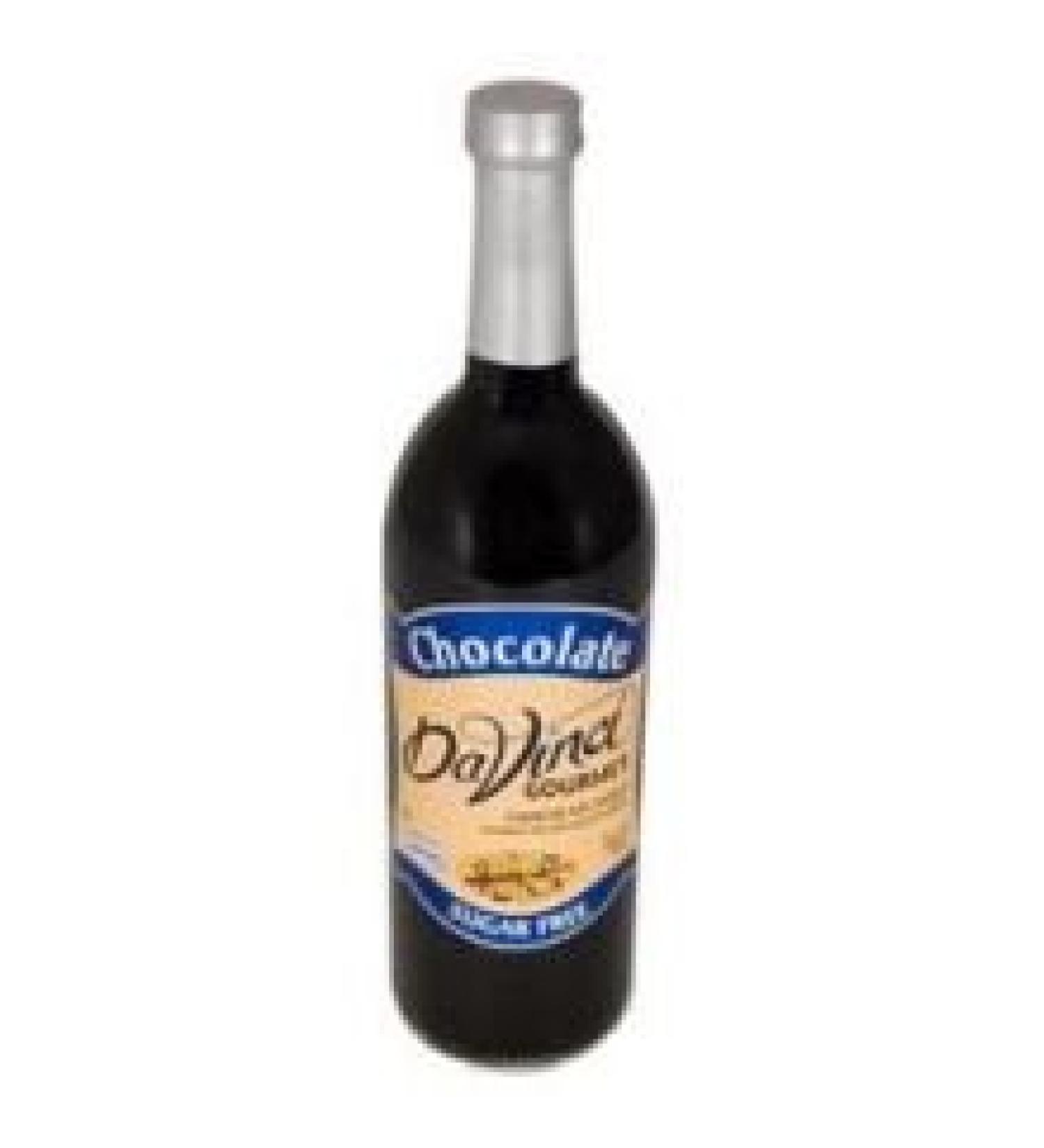 Da Vinci Gourmet Chocolate Sugar Free Syrup 750 Milliliter -- 6 per case.