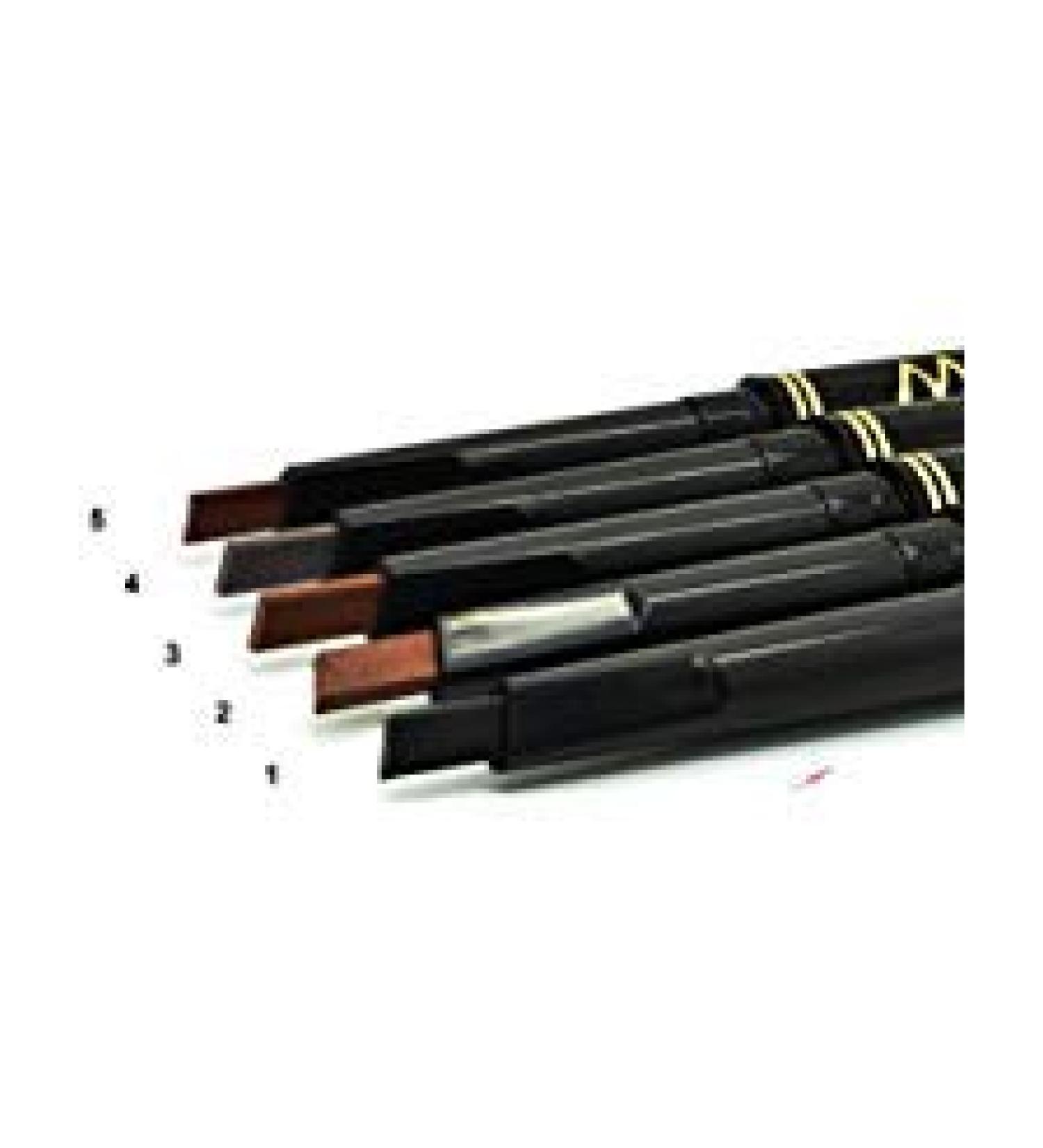 Maxdona Waterproof Retractable Long Lasting Eyebrow Eye Brow Black Case Chalk Pen Pencil DARK BROWN Number 5