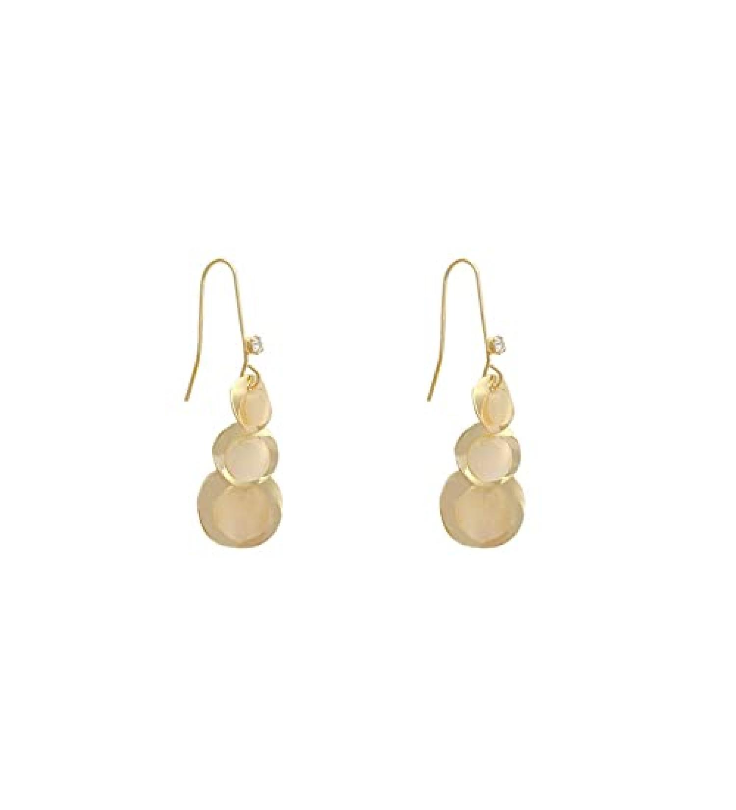Fashion Earrings Vintage Opal Drop Earrings for Women Fashion Gold Color Pendant Earrings Girls Birthday Wedding Jewelry Dainty Earrings Fashion Accessories - Buy Online on GoSupps.com