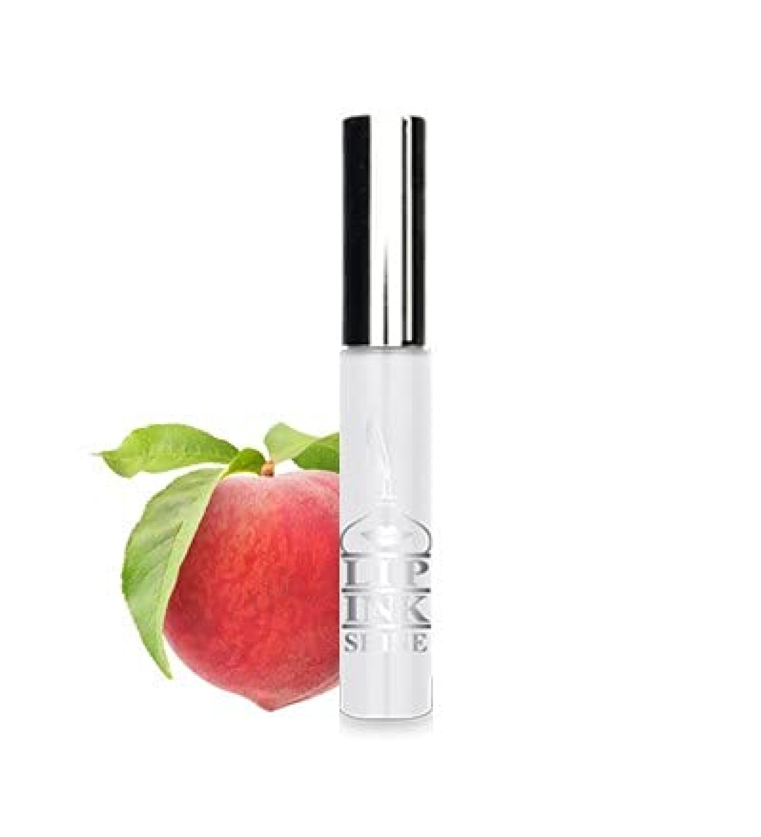 LIP INK Vegan Peach Lip Shine Moisturizer | 100% Natural & Organic Makeup for Women | Handcrafted in America - Buy Online on GoSupps.com