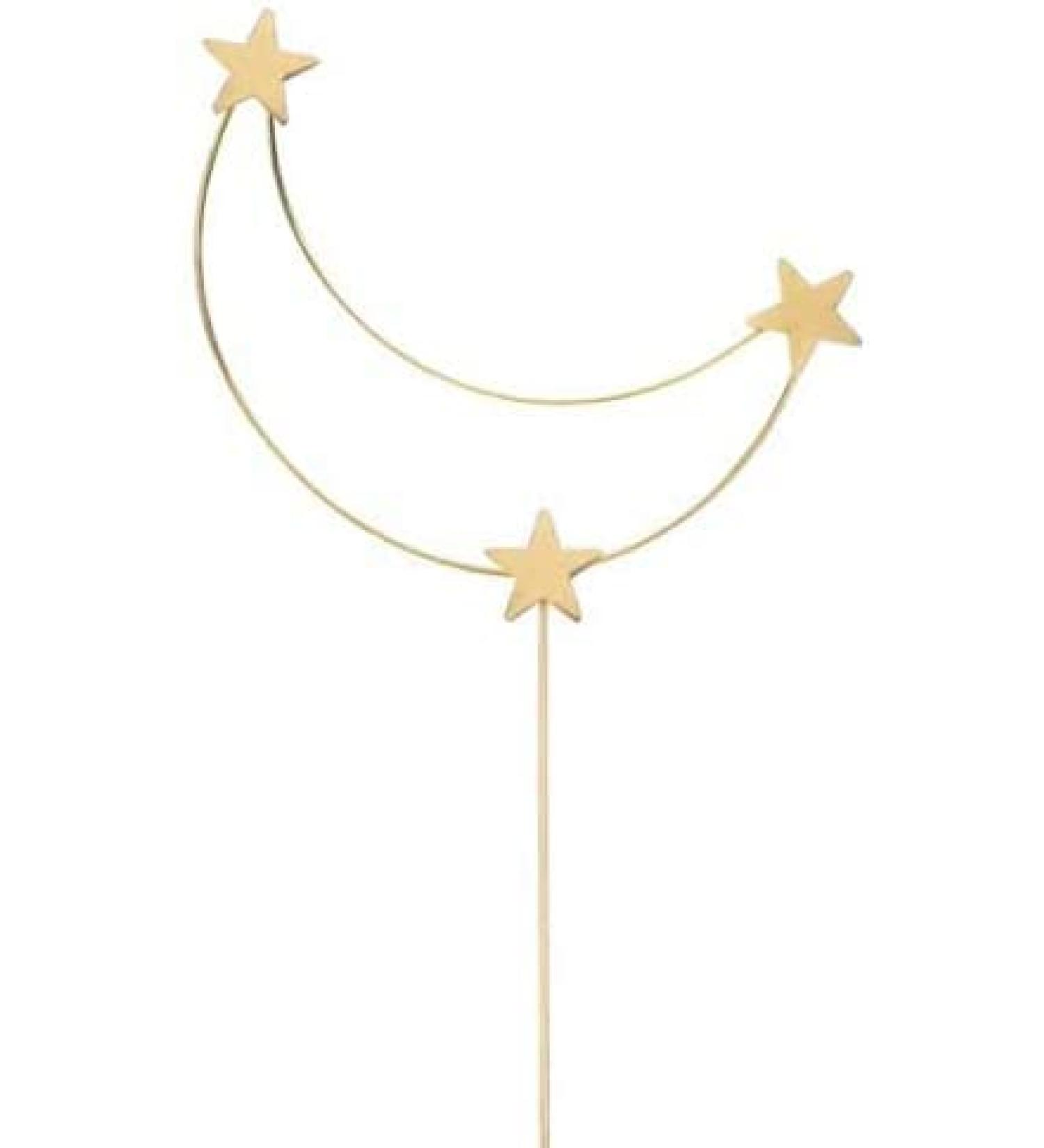 Metal Cake Decoration Star Moon Cake Topper For Birthday Wedding Valentine's Day Baby Shower Baking Party Supplies(Gold) - Buy Online on GoSupps.com