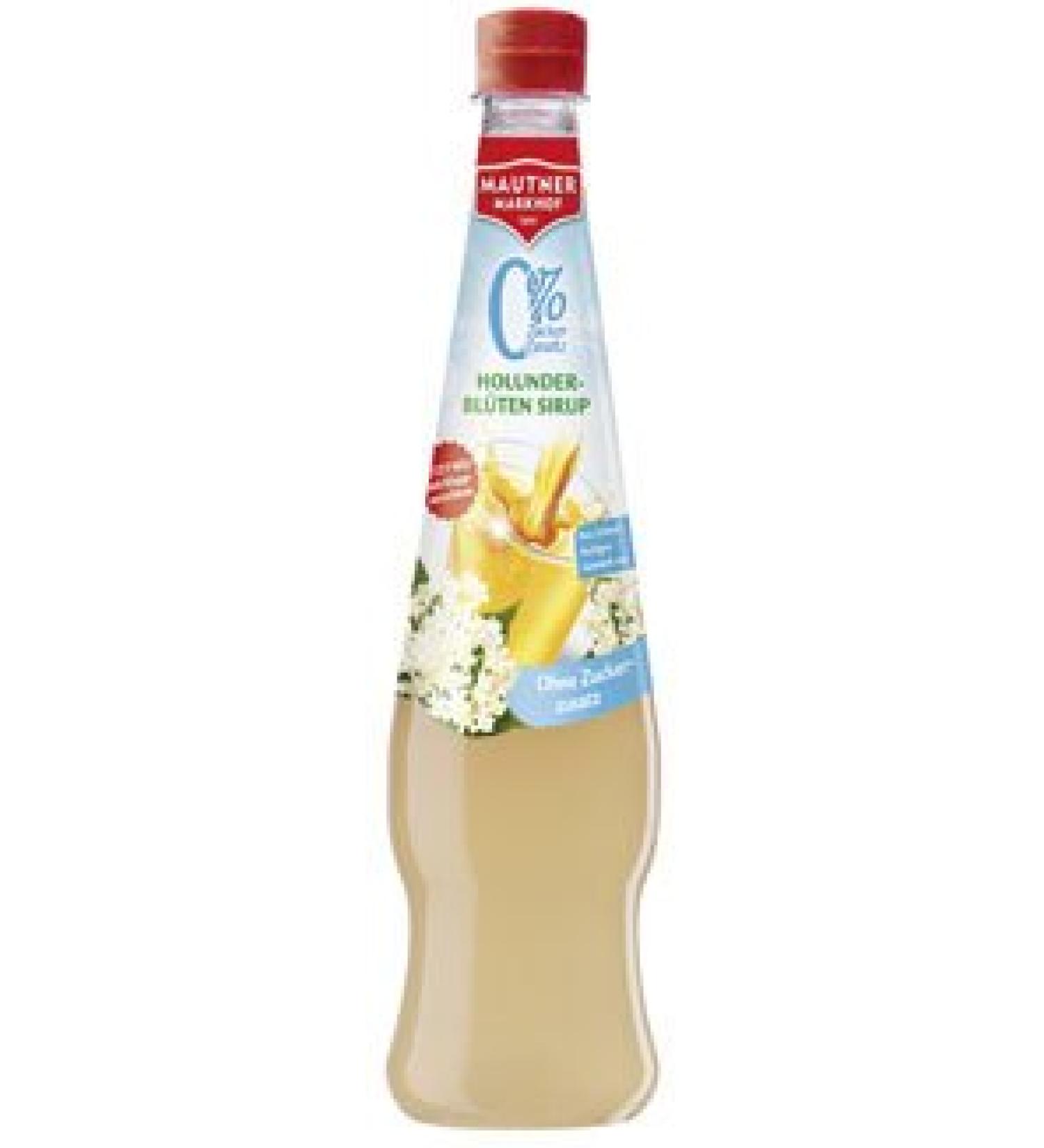 Mautner Markhof Mautner Markhof 0% Elderflower Syrup No Added Sugar 0.7 Litre 6 x