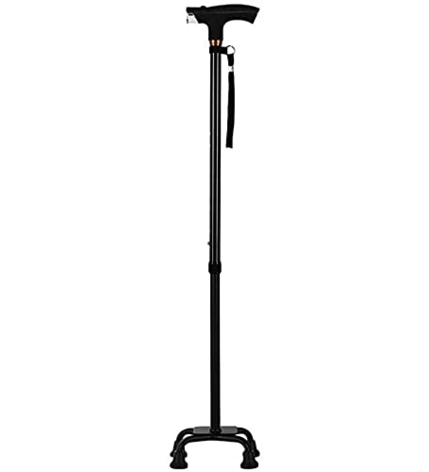 Telescopic Non Slip Crutches Crutches Adjustable Crutches For Elderly Four Feet Canes Canes Anti-slip Four Angle Aluminum Telescopic Walker With Integrated LED Lights for Arthritis Elderly Seniors & - Buy Online on GoSupps.com