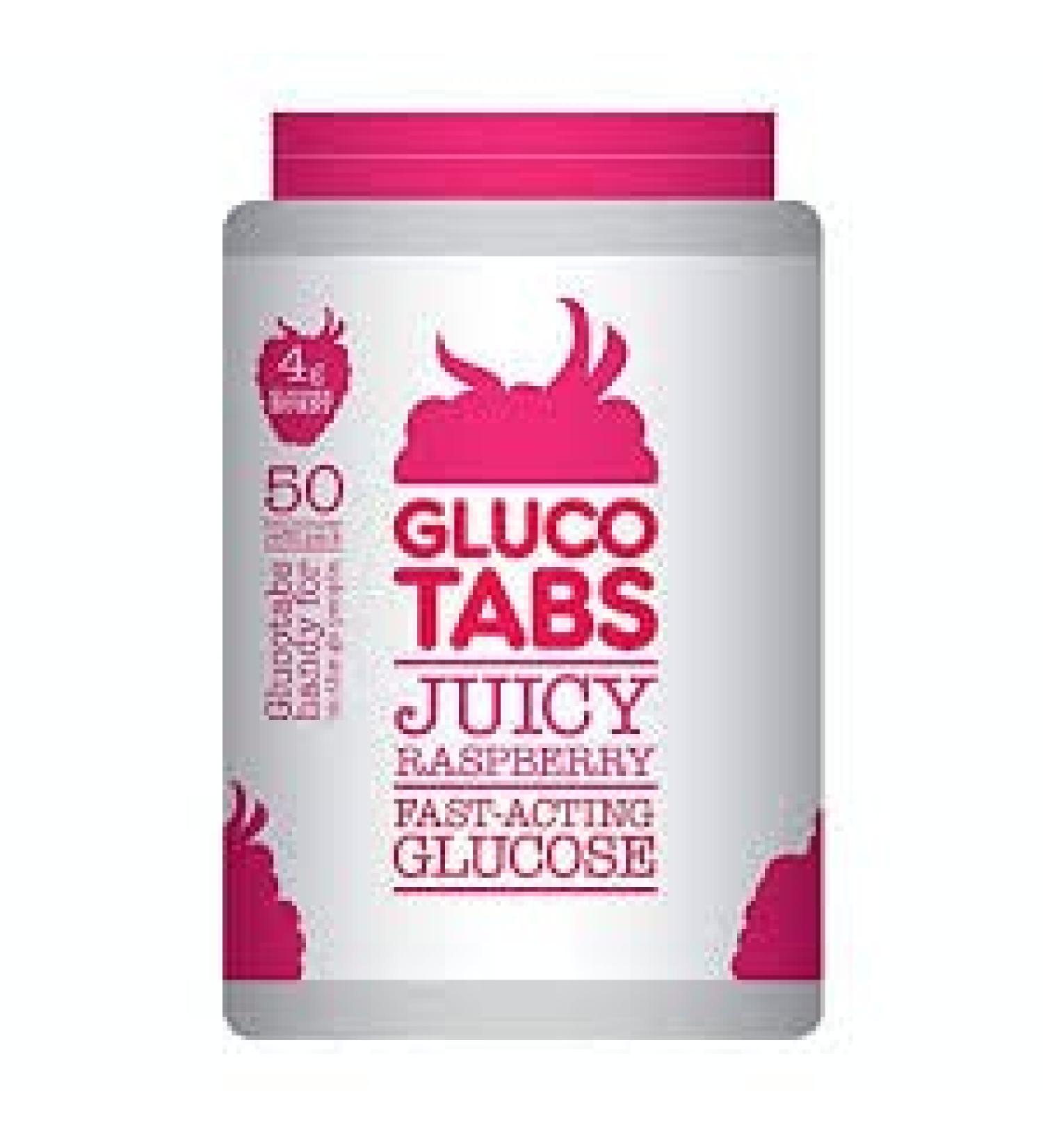 Diabetes Glucotabs - Raspberry - Refill Pot